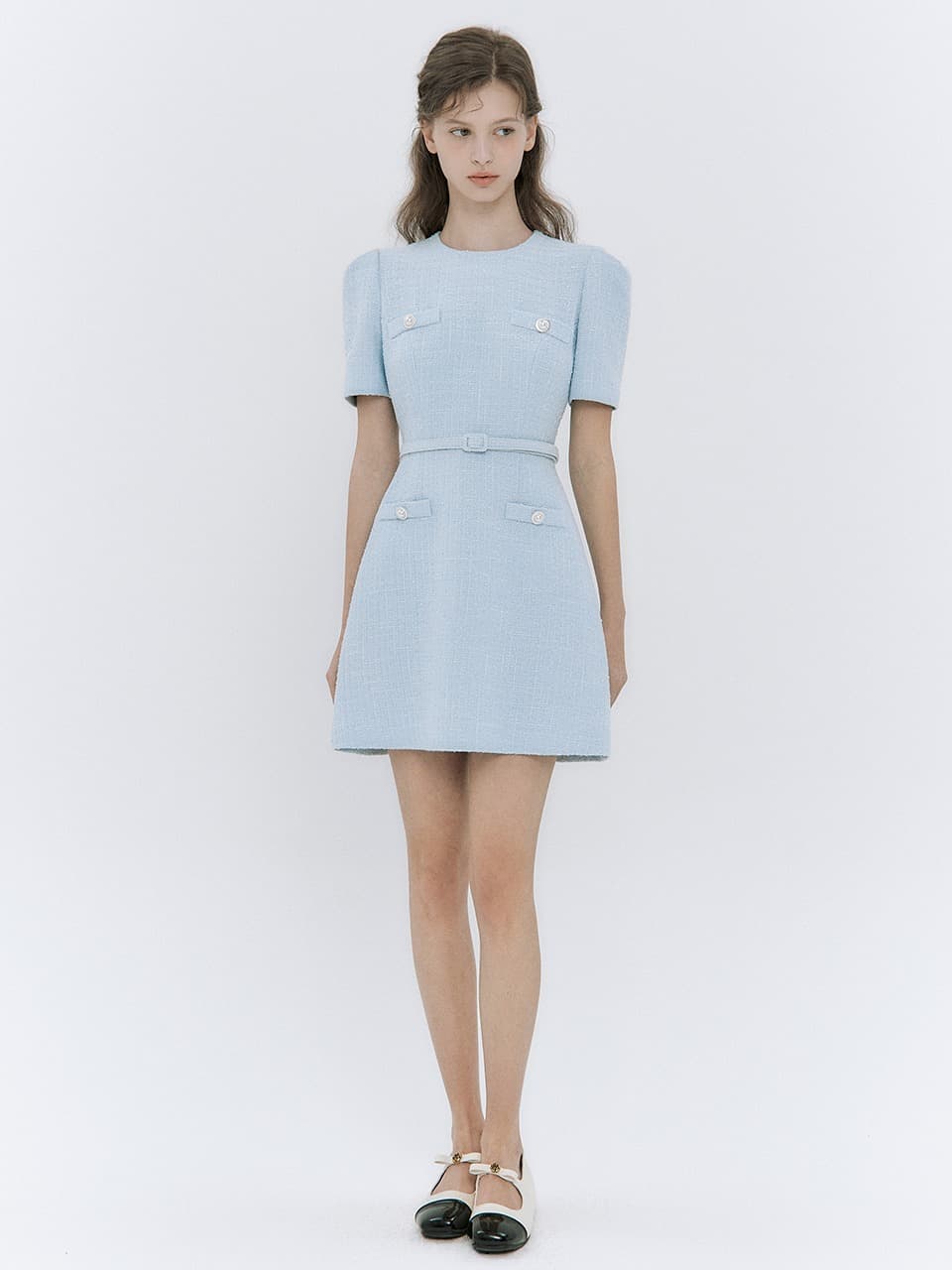 Droplet tweed dress (3colors)