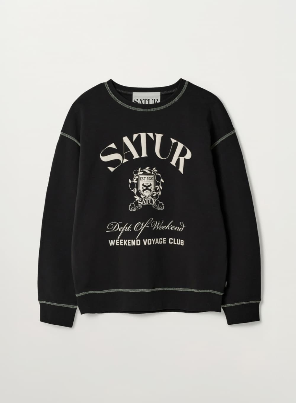 Crest Logo Graphic Sweatshirt - Black