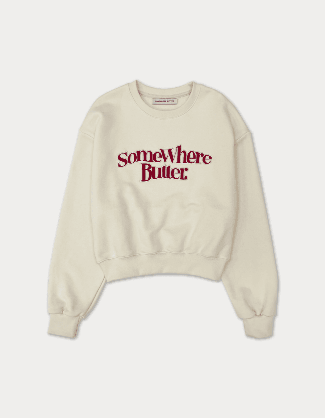 new wave logo sweatshirt - cream