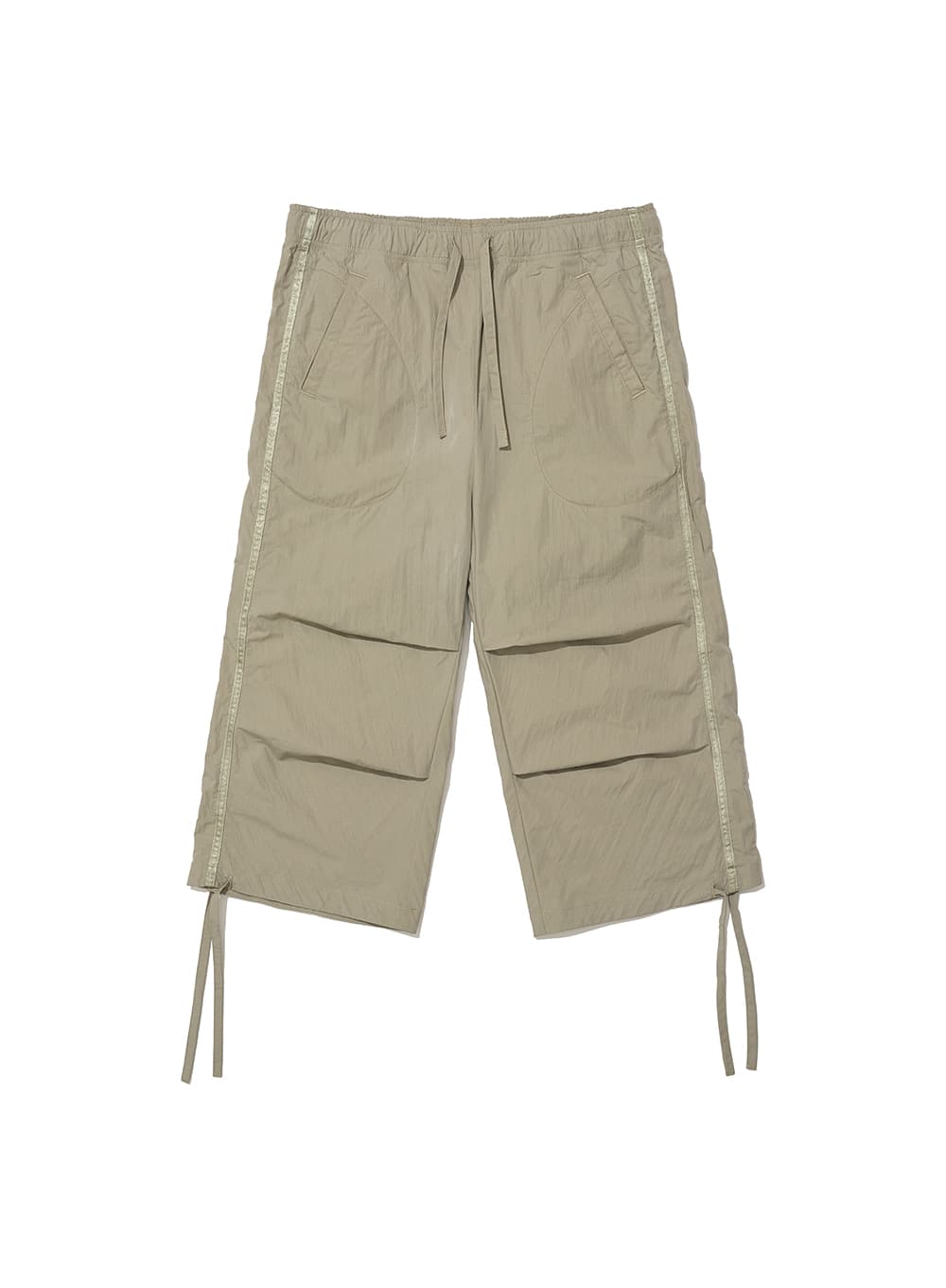 MIDI PARACHUTE PANTS_LIGHT KHAKI