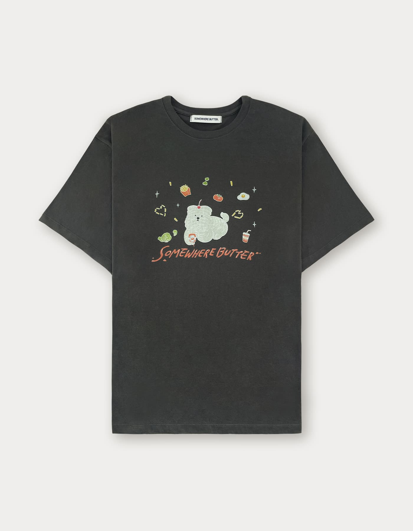 Ketchup Butteree Over-Fit Top - Charcoal