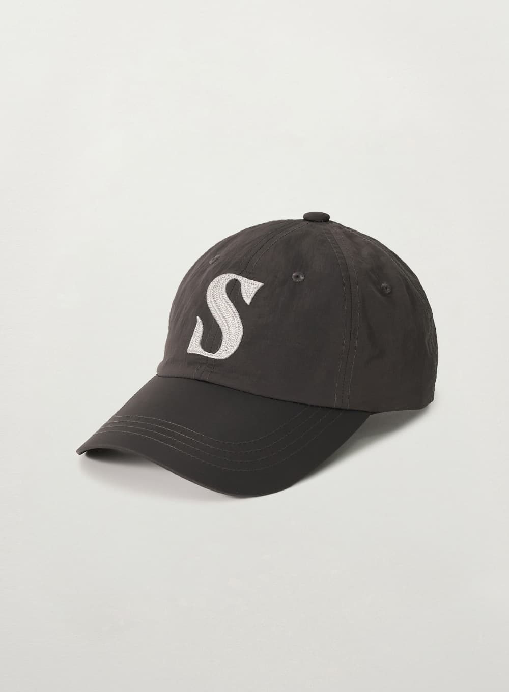 Nylon Casual Ball Cap - Charcoal
