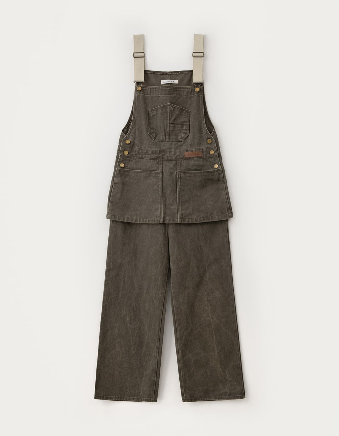 Vintage Combi Cotton Overall - Vintage Brown