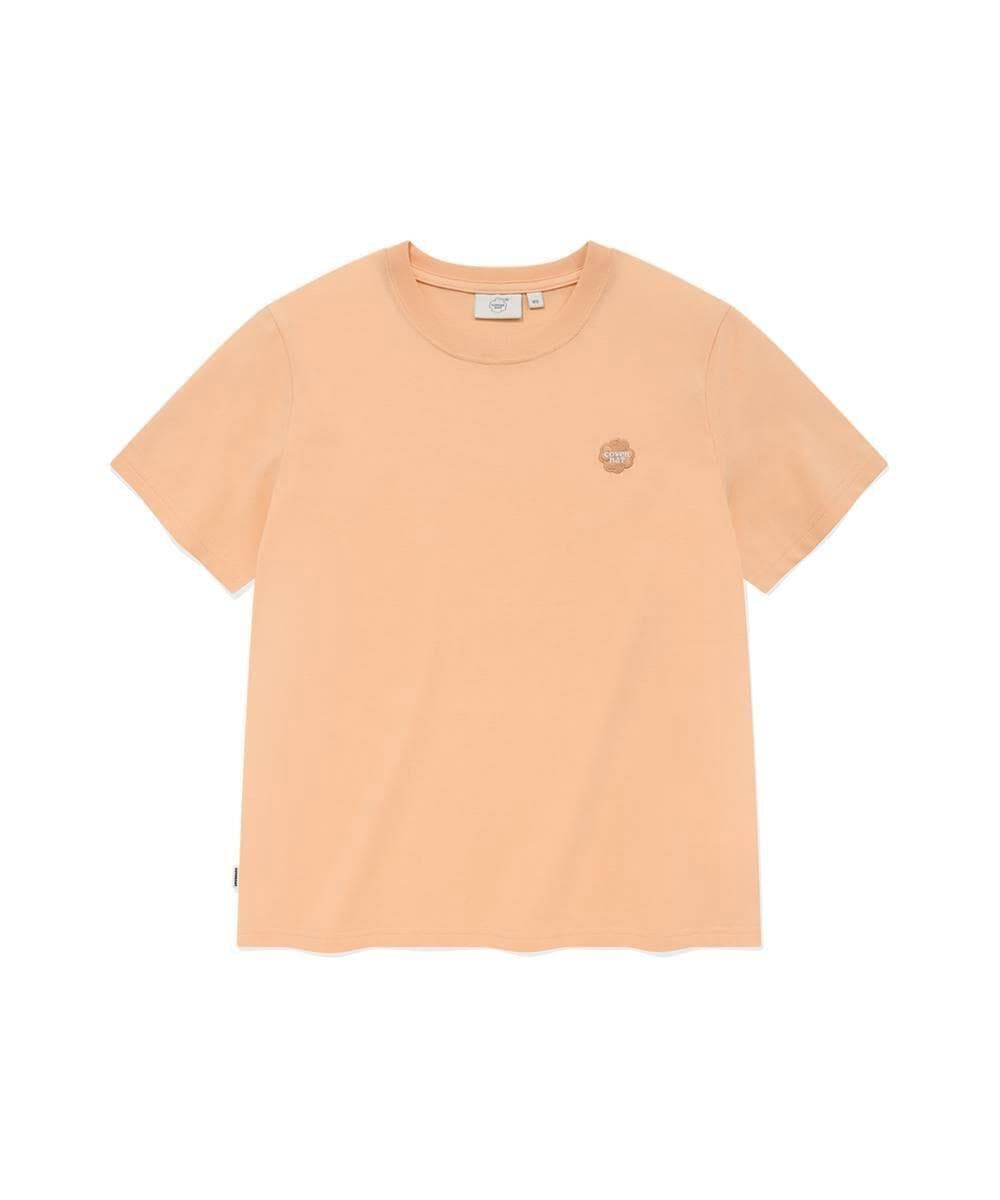 우먼 스몰 클로버하트 티셔츠 Salmon