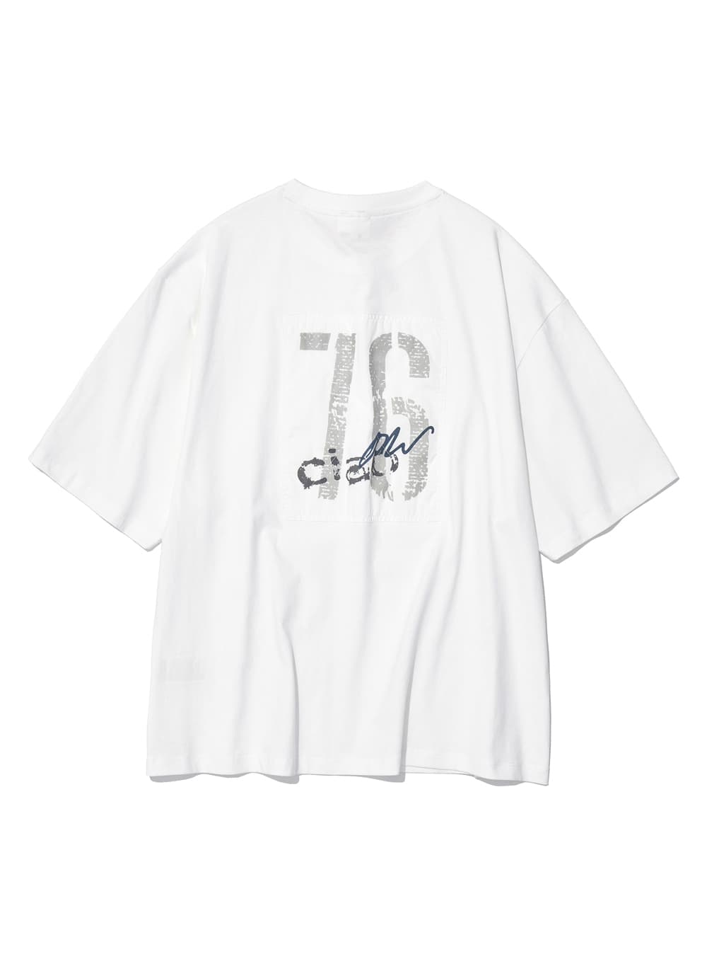 CIAO BELLA 76 PATCH SHORT SLEEVE TEE_WHITE