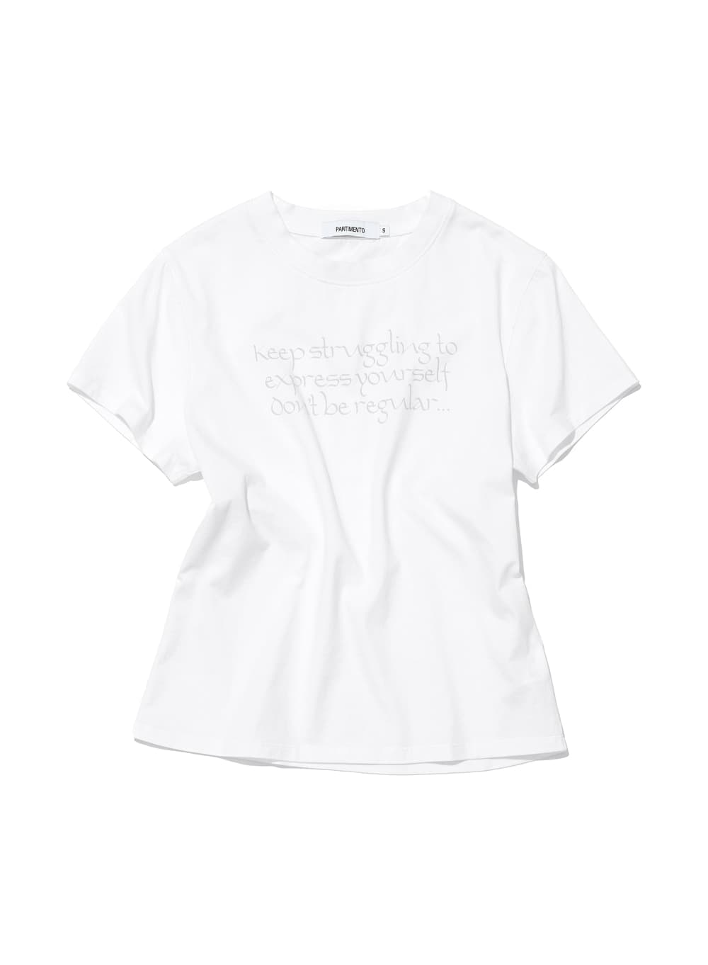 DBR SLOGAN PRINTED SHORT SLEEVE TEE_WHITE