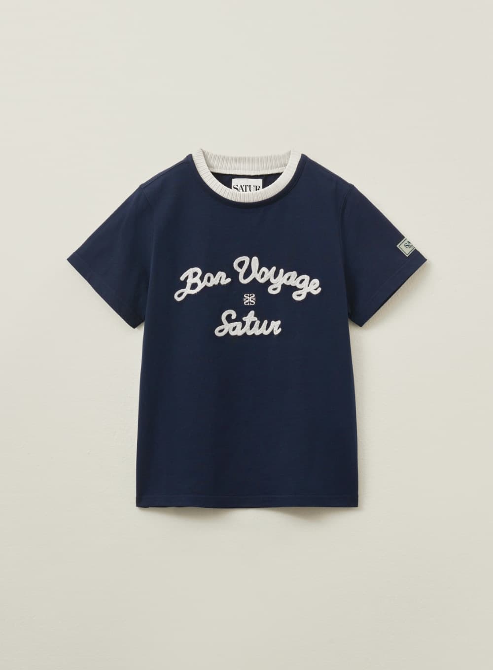 (W) Satur Logo Voyage T-Shirt - Art Cream