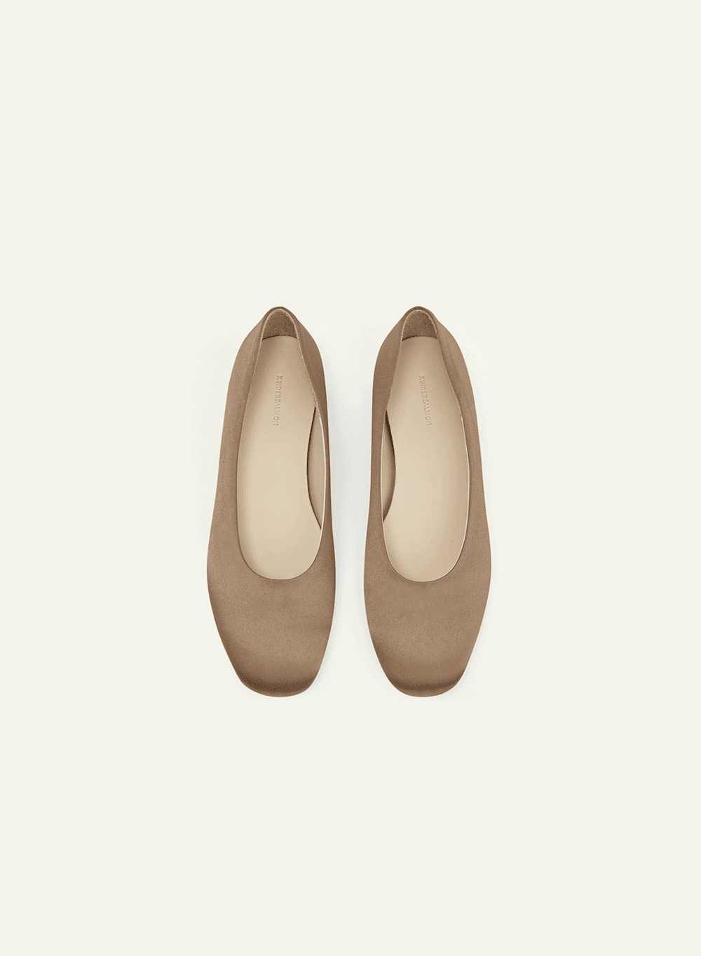 Vera Satin Flat Brown-Gold