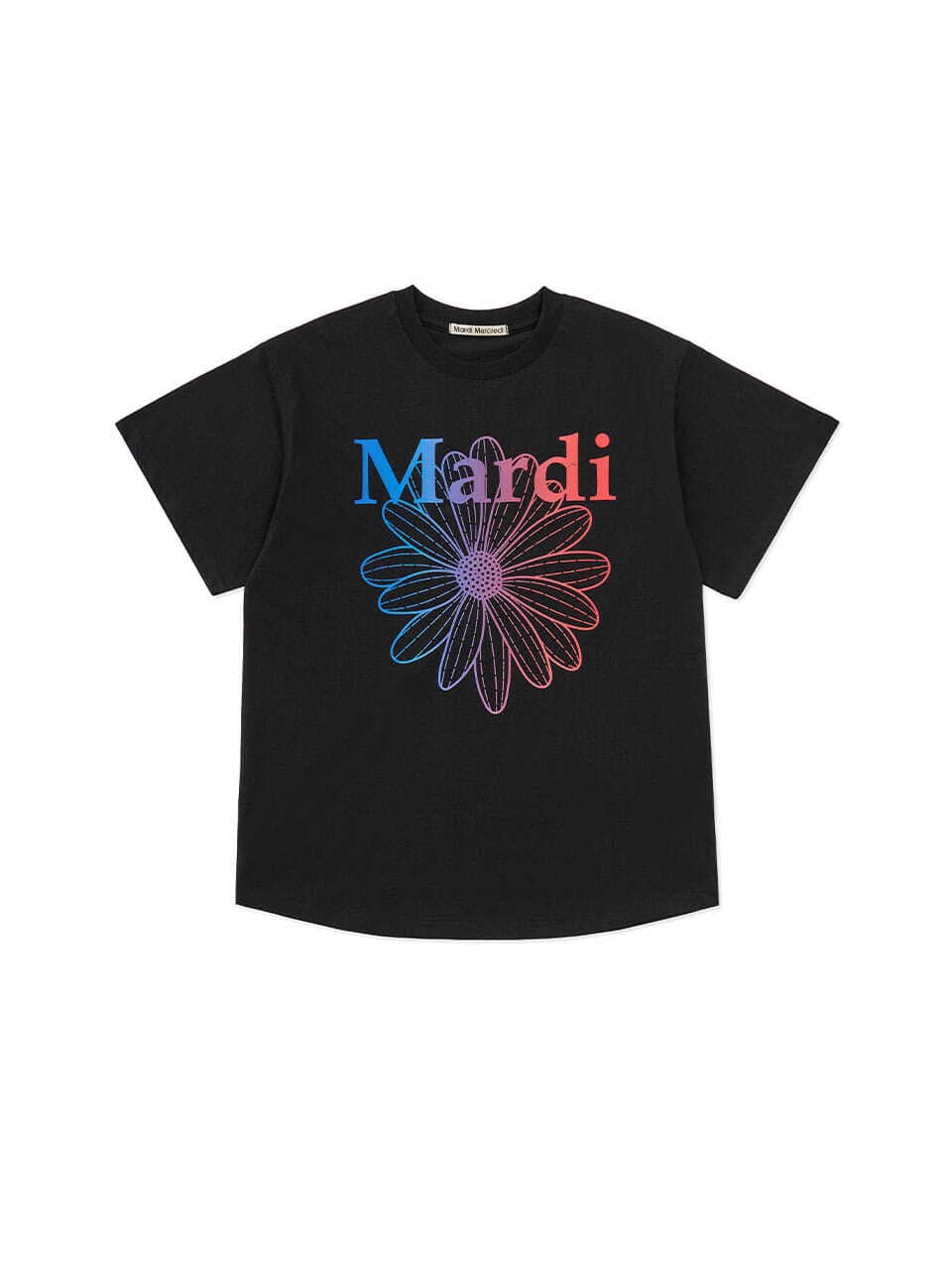 TSHIRT FLOWERMARDI FRANCECOREE140 GRADATION_BLACK