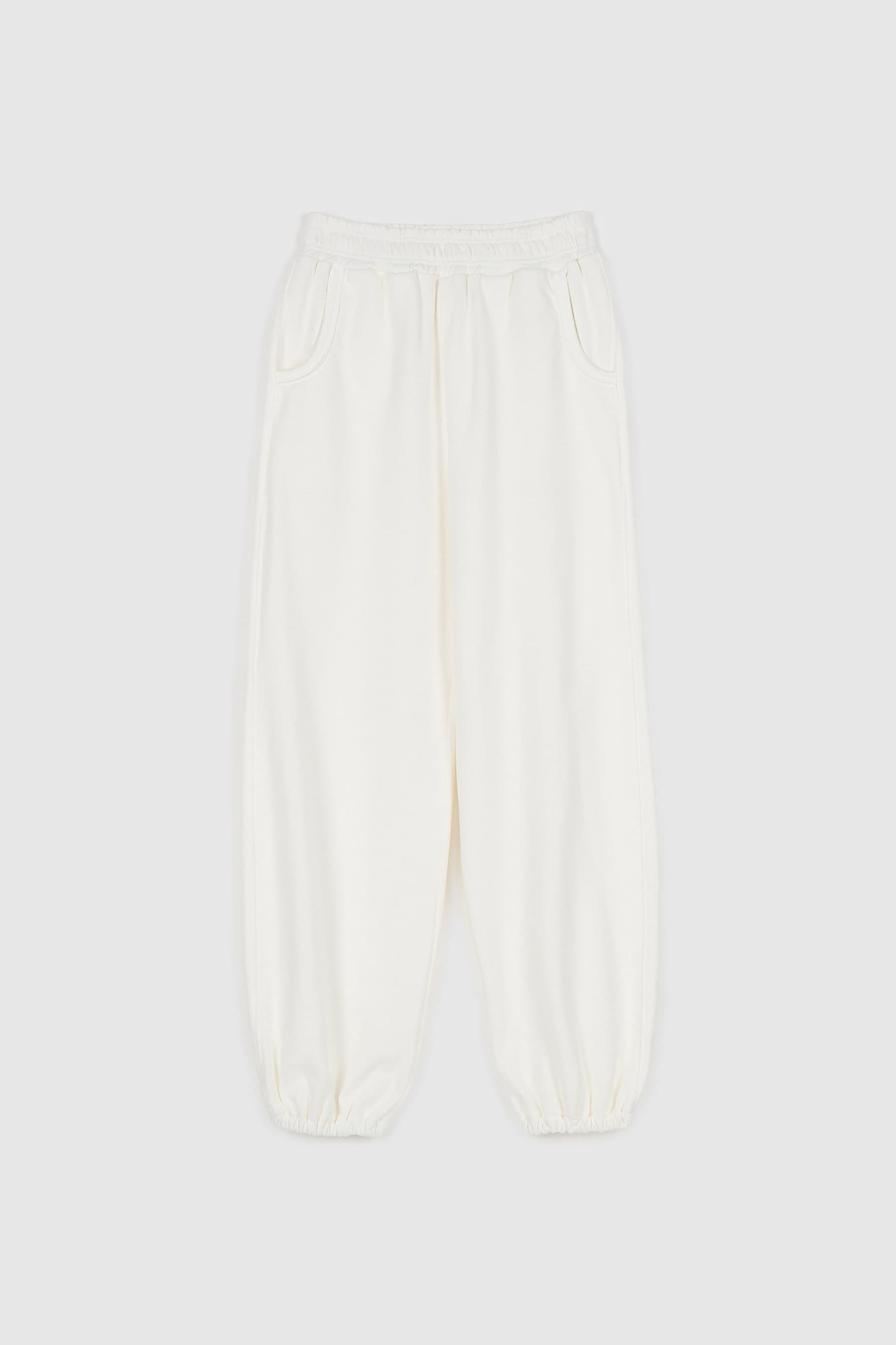 Boucle Sweat Pants (White)