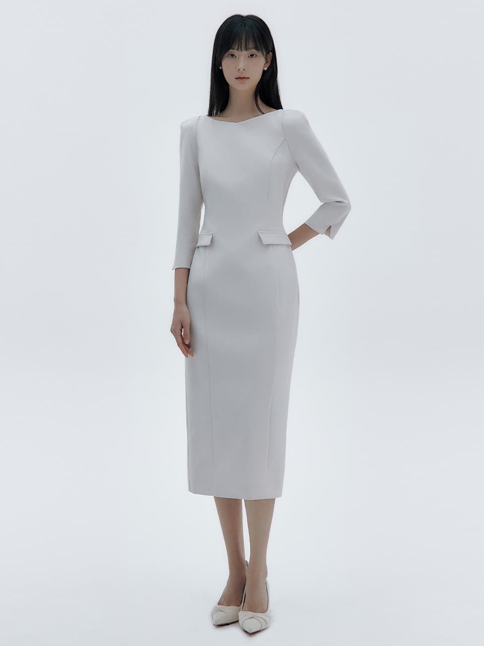 Rien Boat-Neck Dress