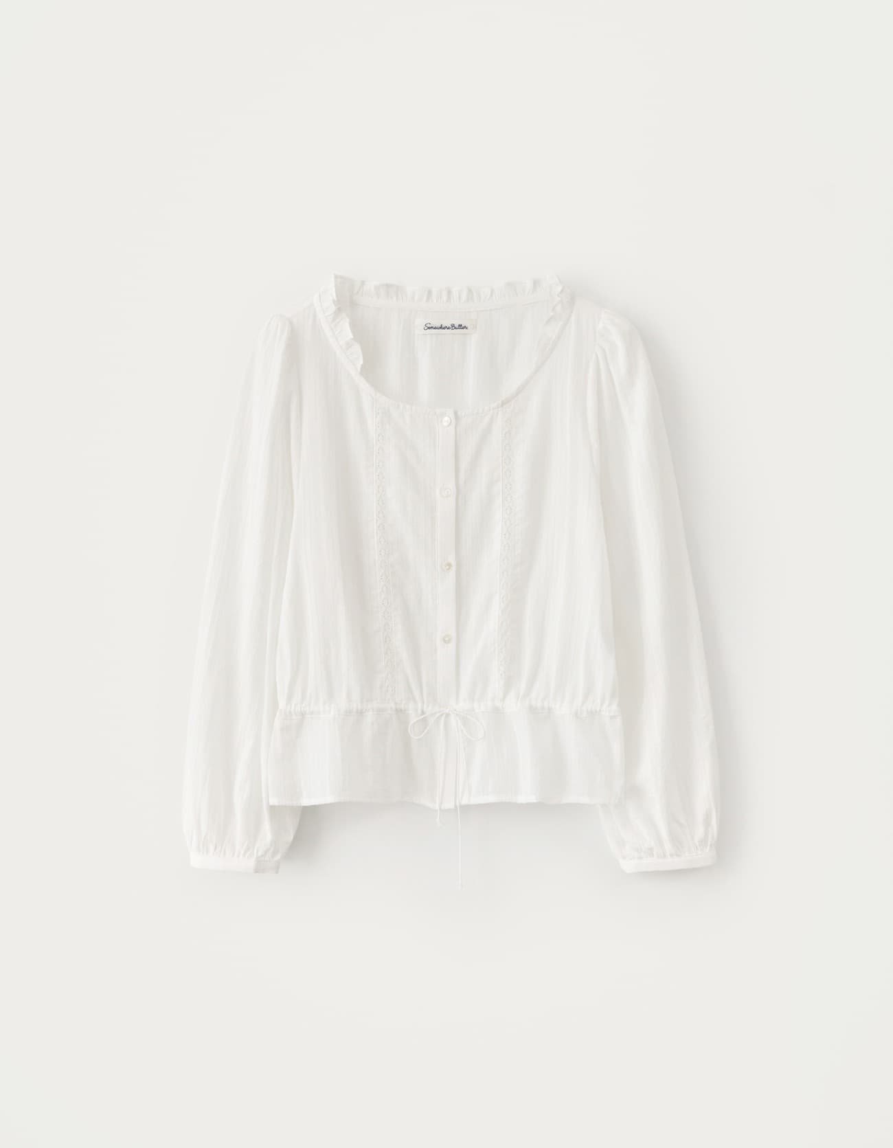 Pia Lace Blouse - Ivory