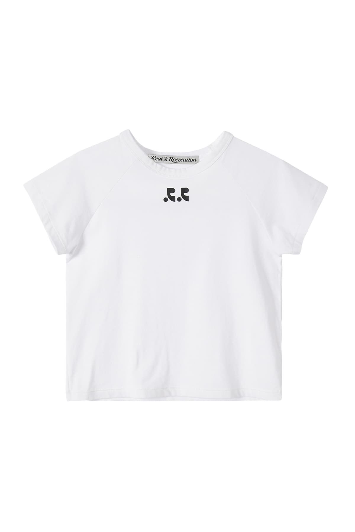 RR LOGO CROP TOP - WHITE
