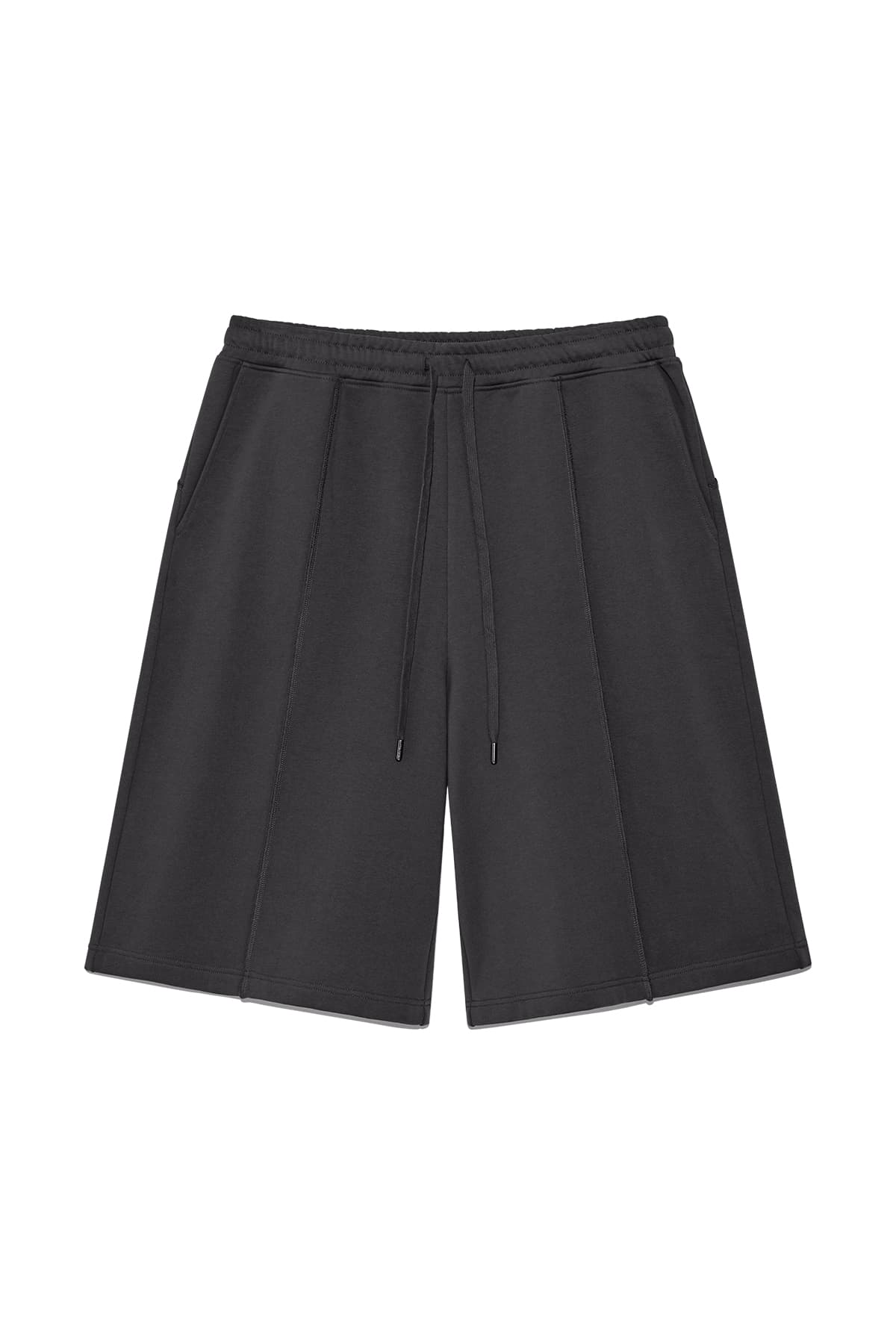 BANDING BERMUDA SWEATPANTS FOR MEN IN CHARCOAL
