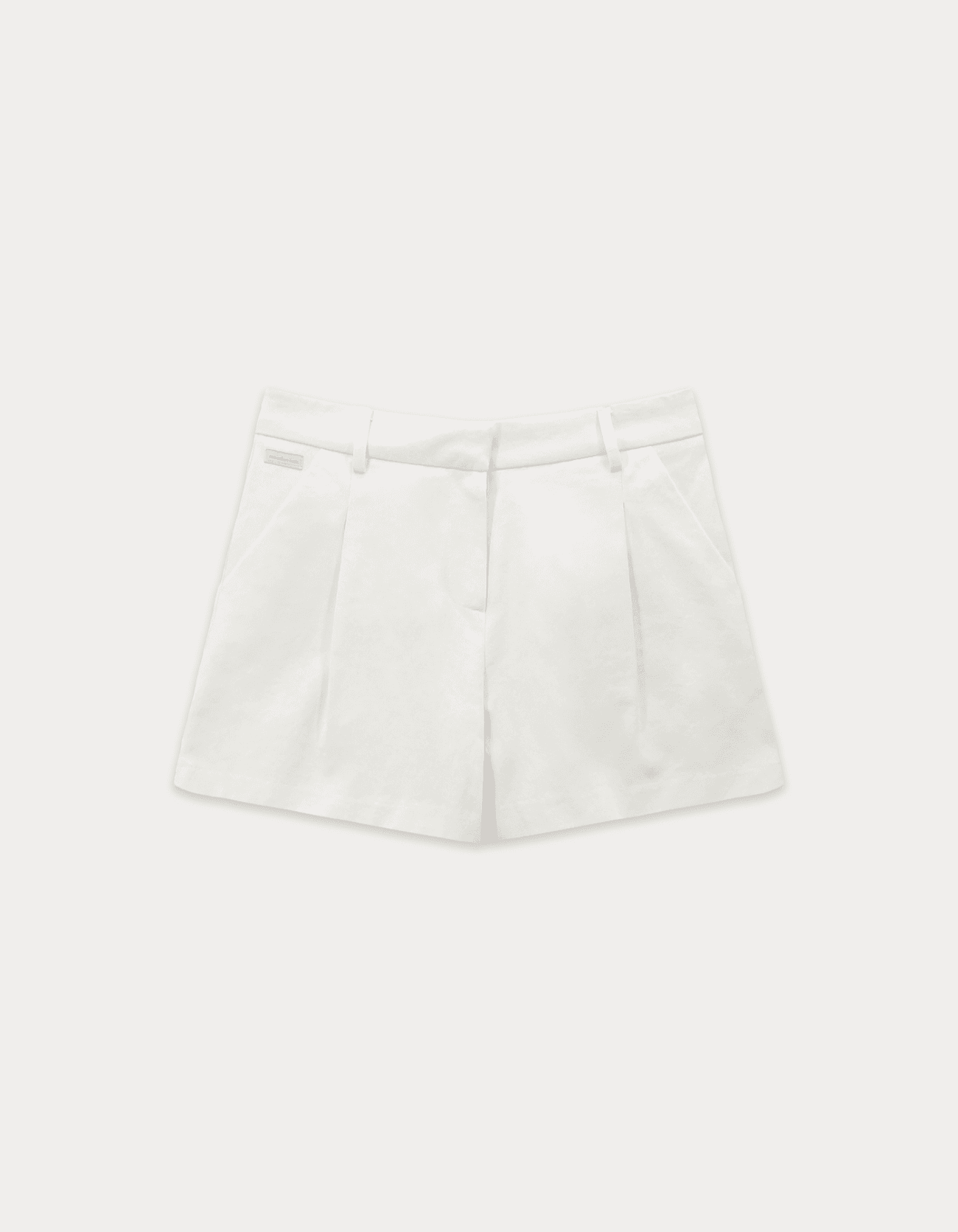 Peach Cotton Short Pants - Ivory