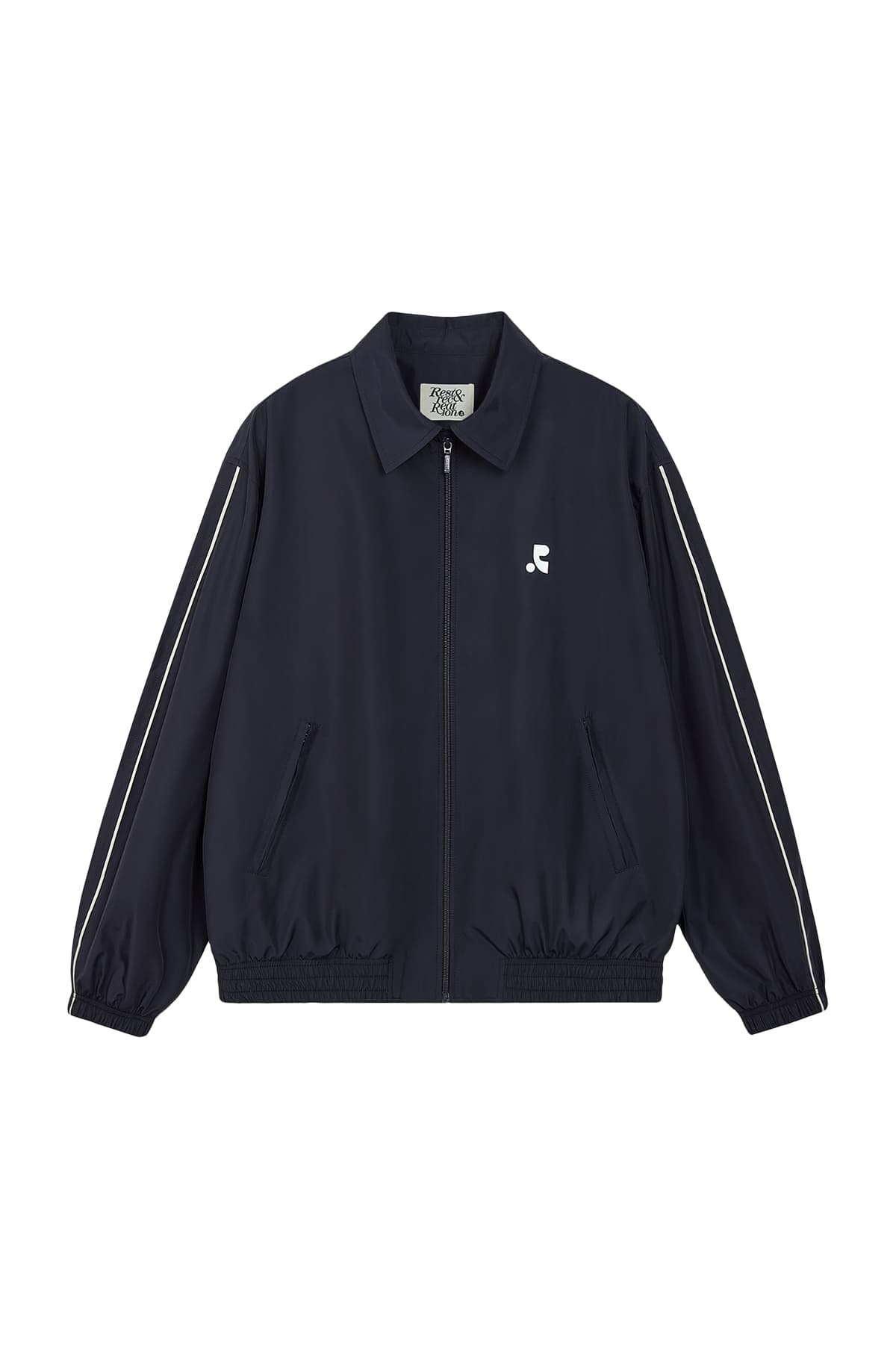 OVERSIZED COLLAR JACKET - DARK NAVY