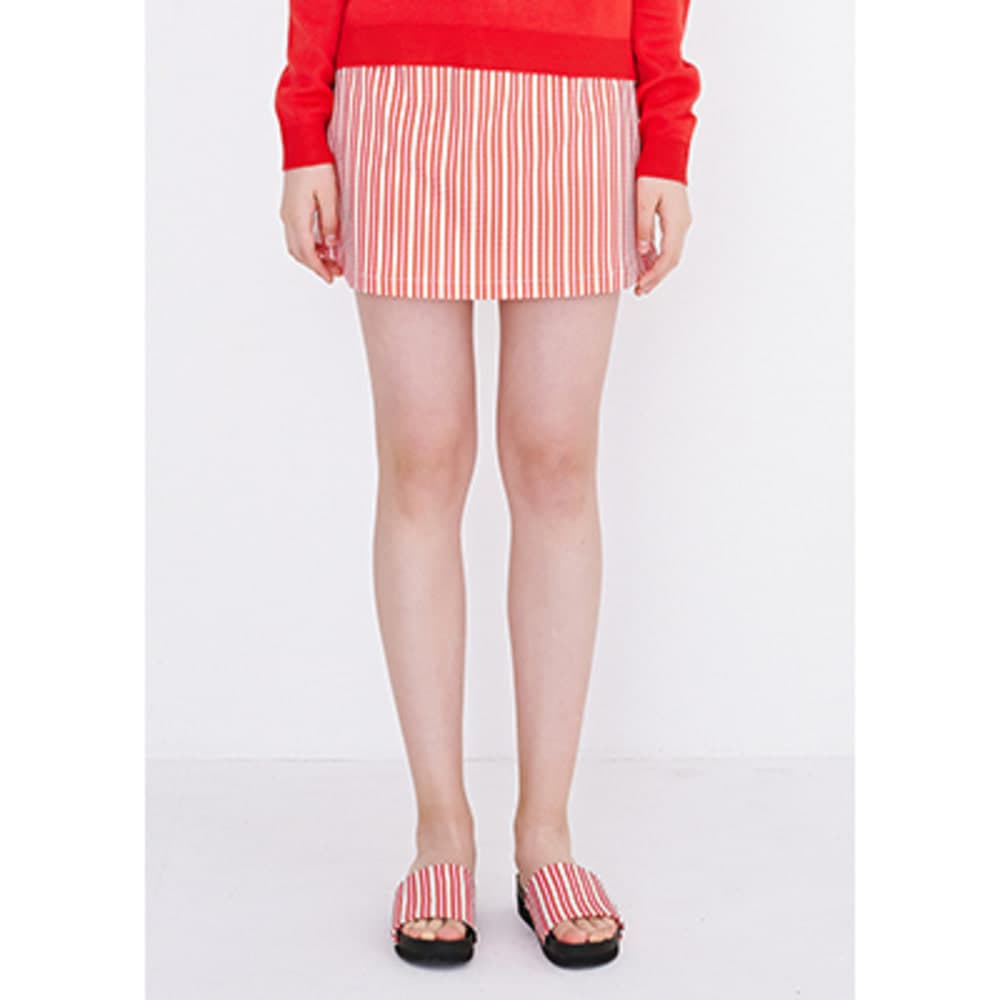 triple heart skirt (red)