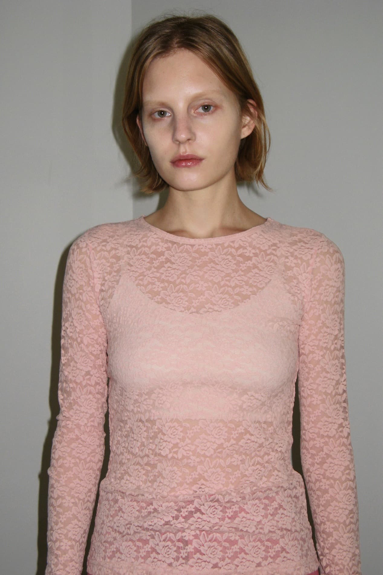 Bloom Lace Long Sleeve (Peach)