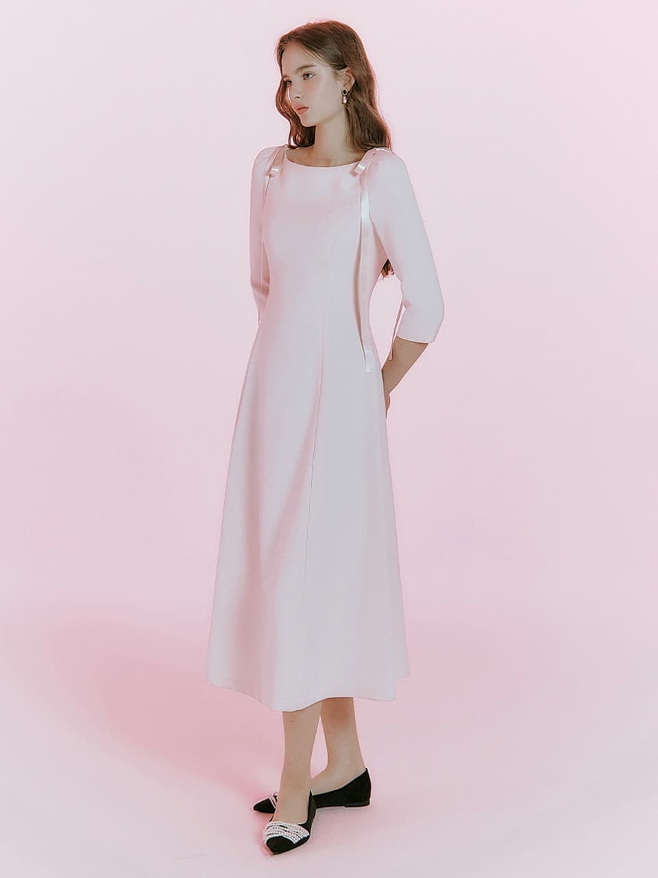 Eri three quarter sleeves dress