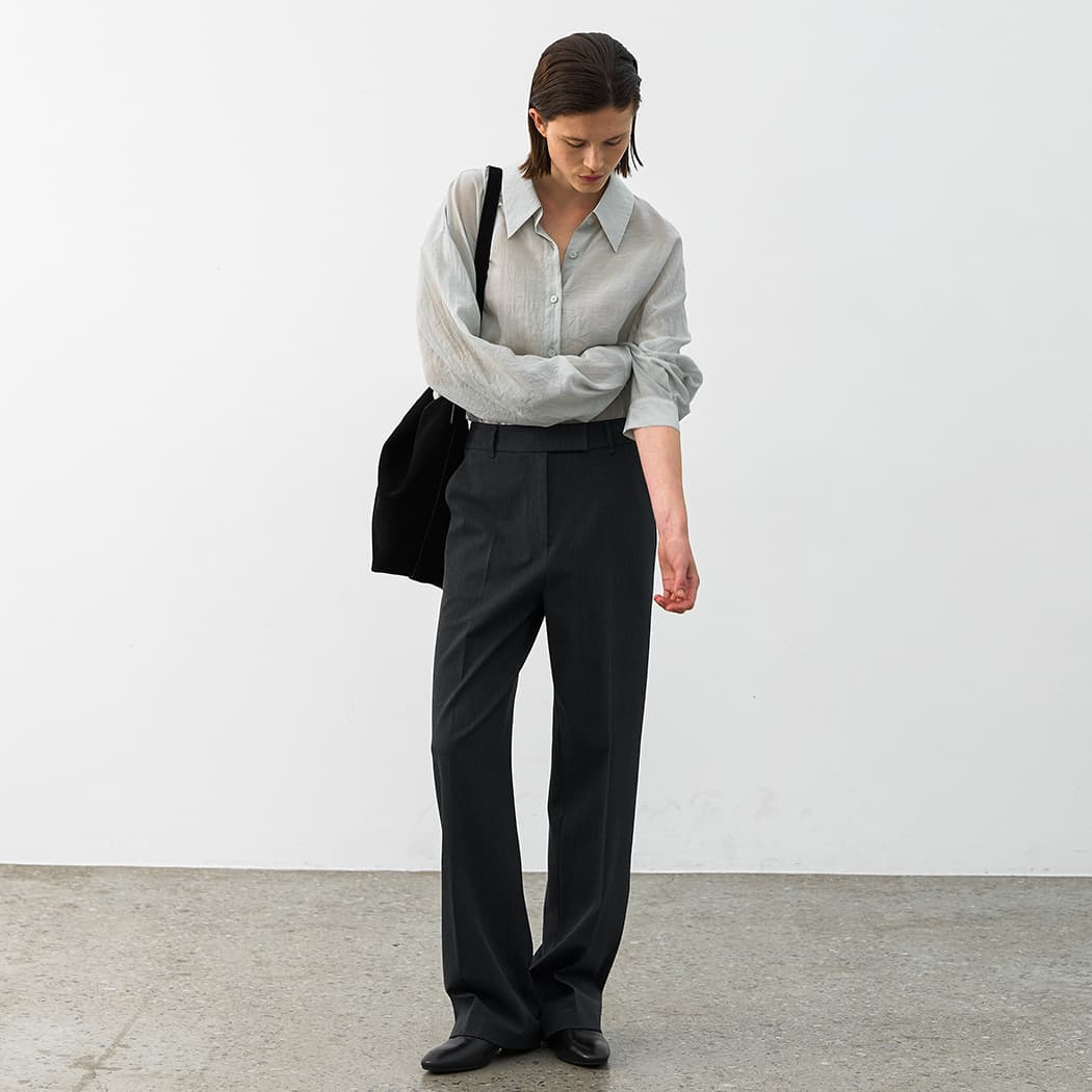 (PT-5694)ESSENTIAL STRAIGHT FIT PANTS