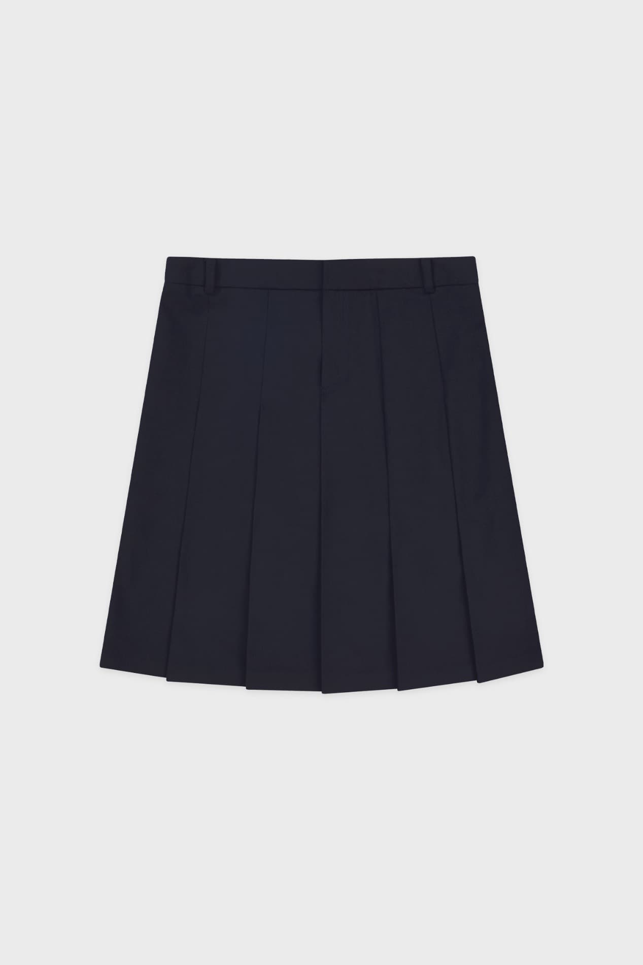 Sinoon Pleated Midi Skirt (Navy)