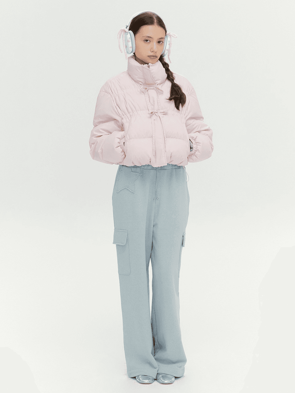 STAR CARGO SWEAT PANTS (LIGHT GREY)