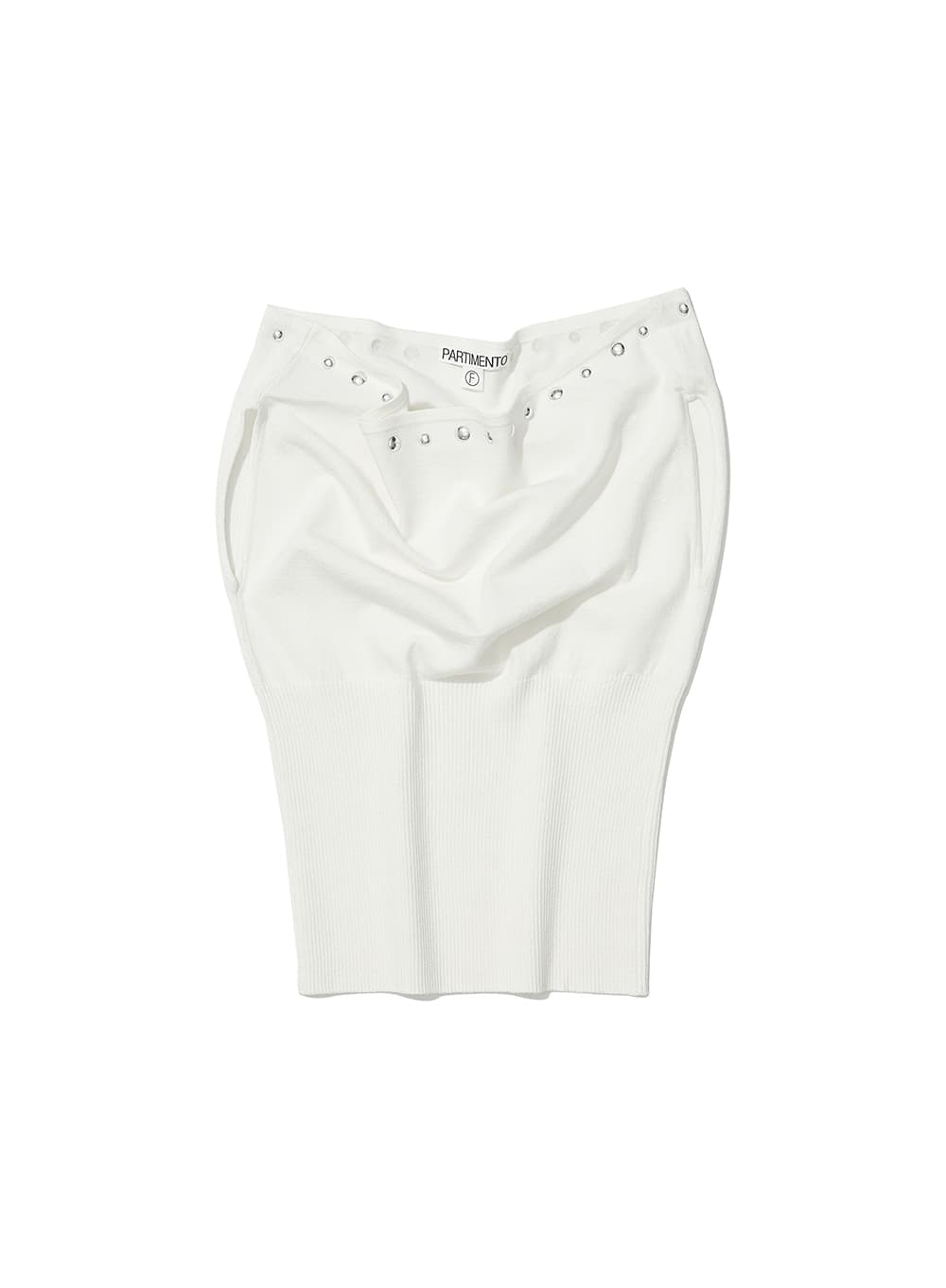 STUDED OFF-SHOULDER KNIT TOP_IVORY