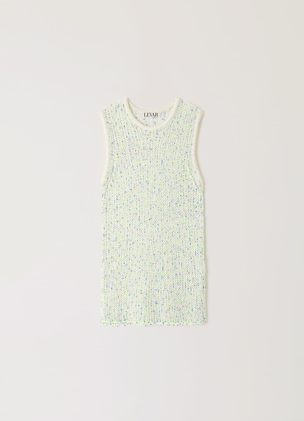 Pebble Grain Knit Vest - Mint Pebble