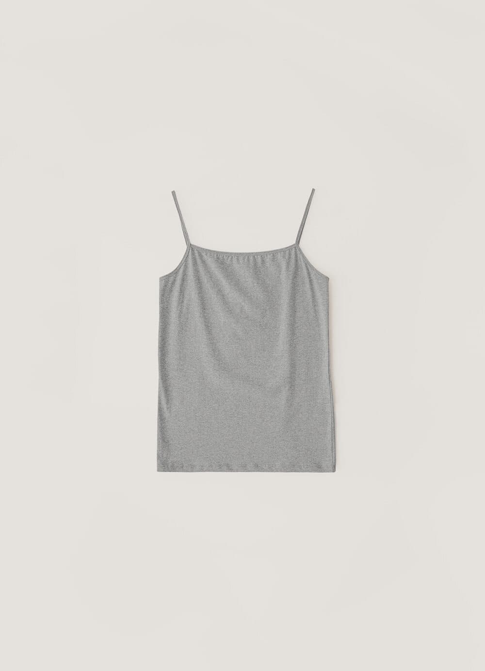 Whenever Standard Sleeveless Top - Melange Grey