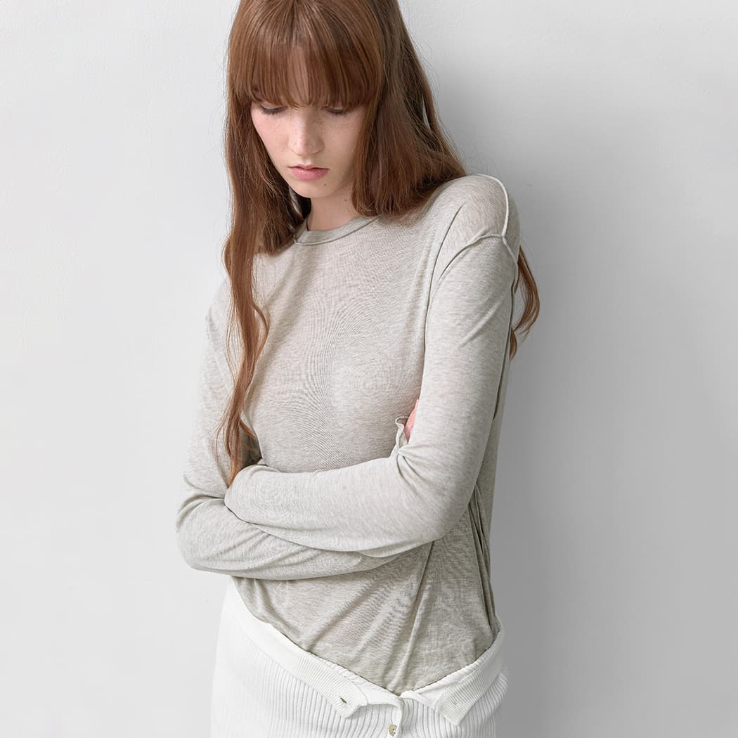 (T-7170)AN INTERLOCK LONG SLEEVE TEE