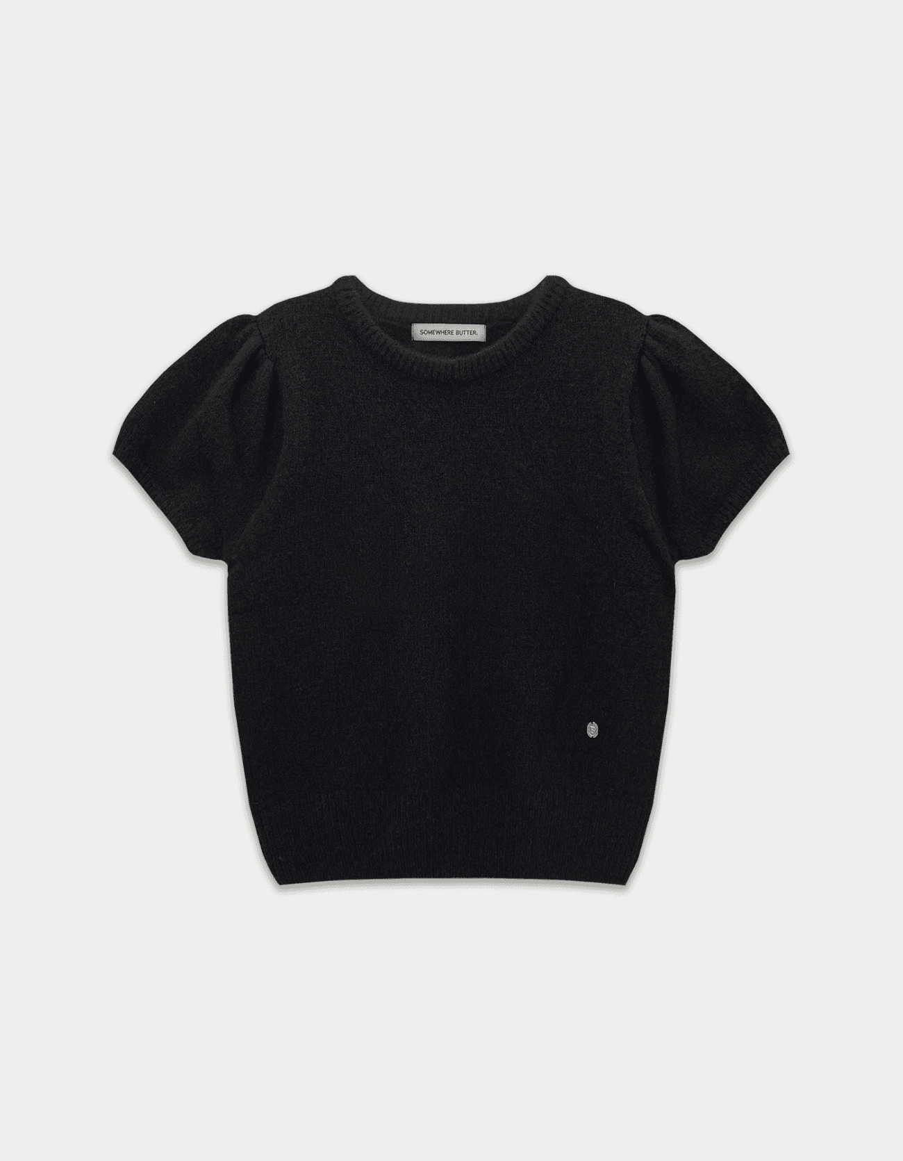 Emma Half Puff Knit - Black