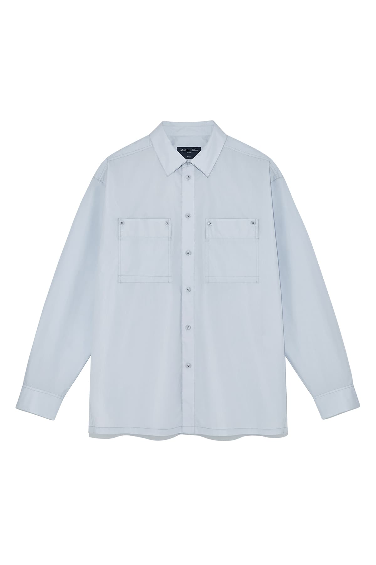 POCKET FOLDOVER SHIRT FOR MEN IN LIGHT BLUE