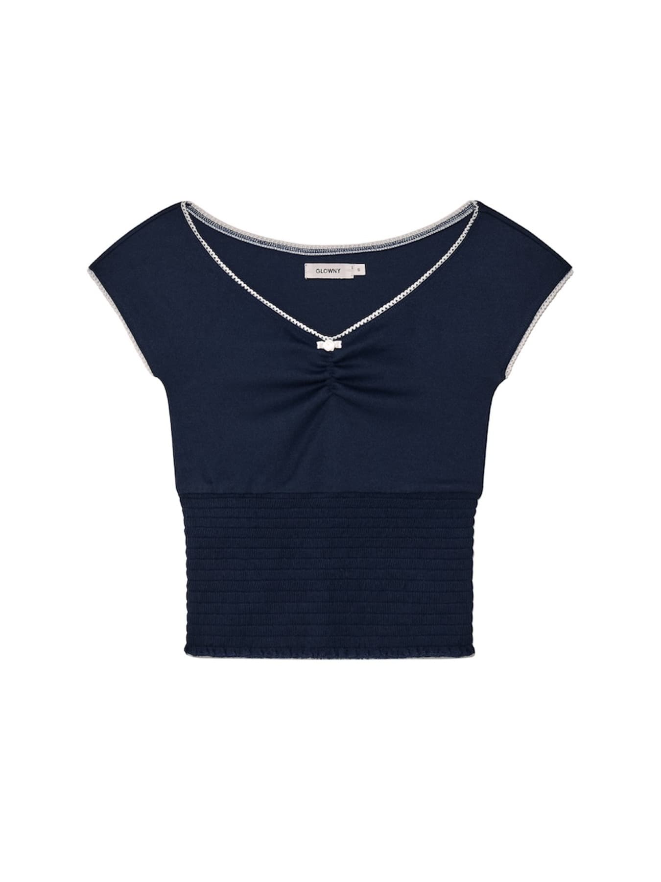PEEKABOO SMOKE TEE (NAVY)