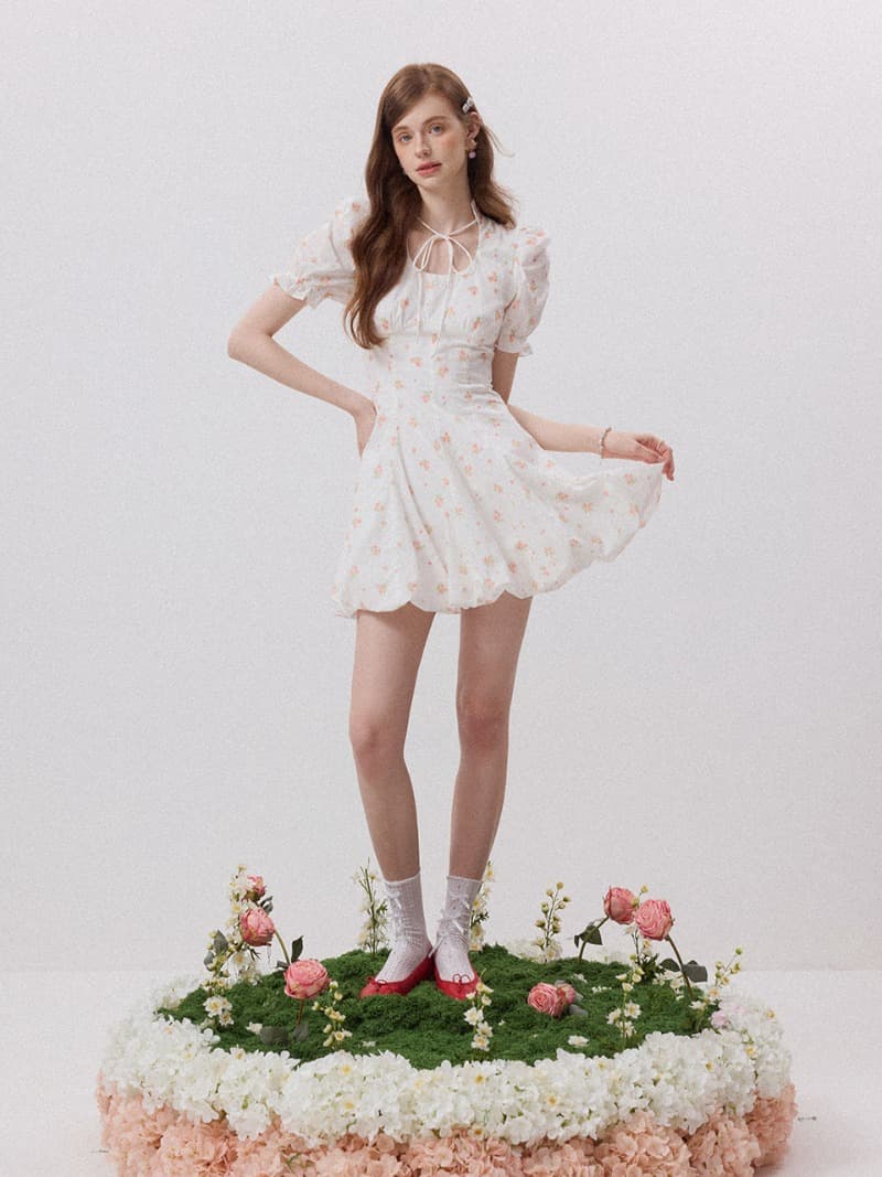 페이블 벌룬 미니원피스