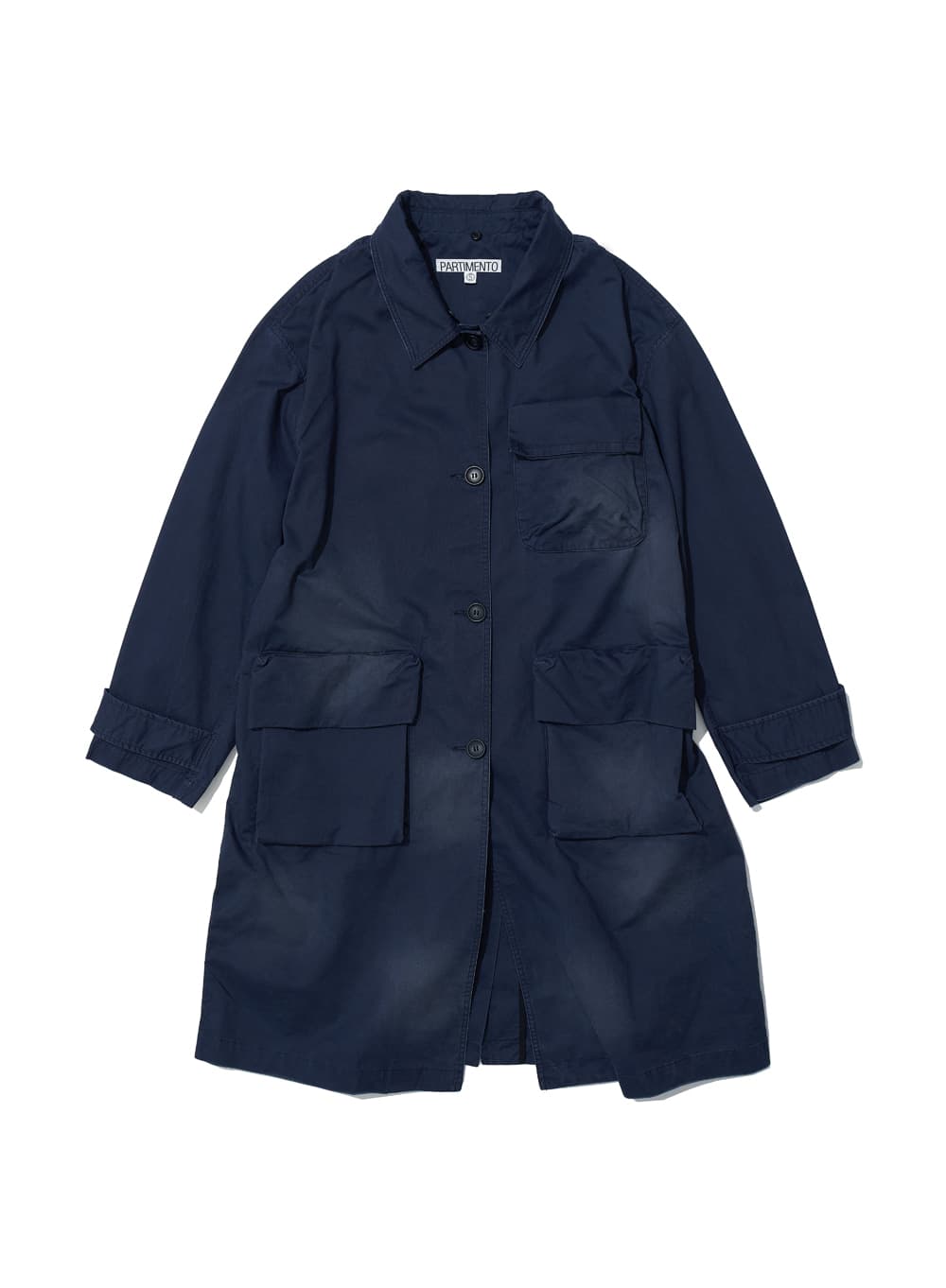2WAY WASHED POCKET BALMACAAN COAT_NAVY