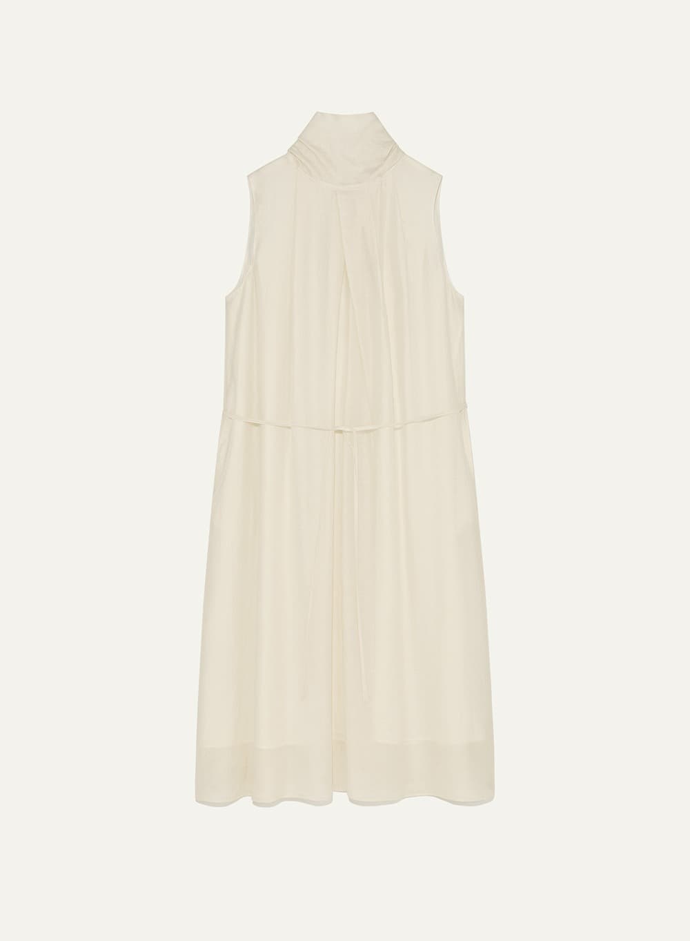 Cecil Scarf Dress Ecru
