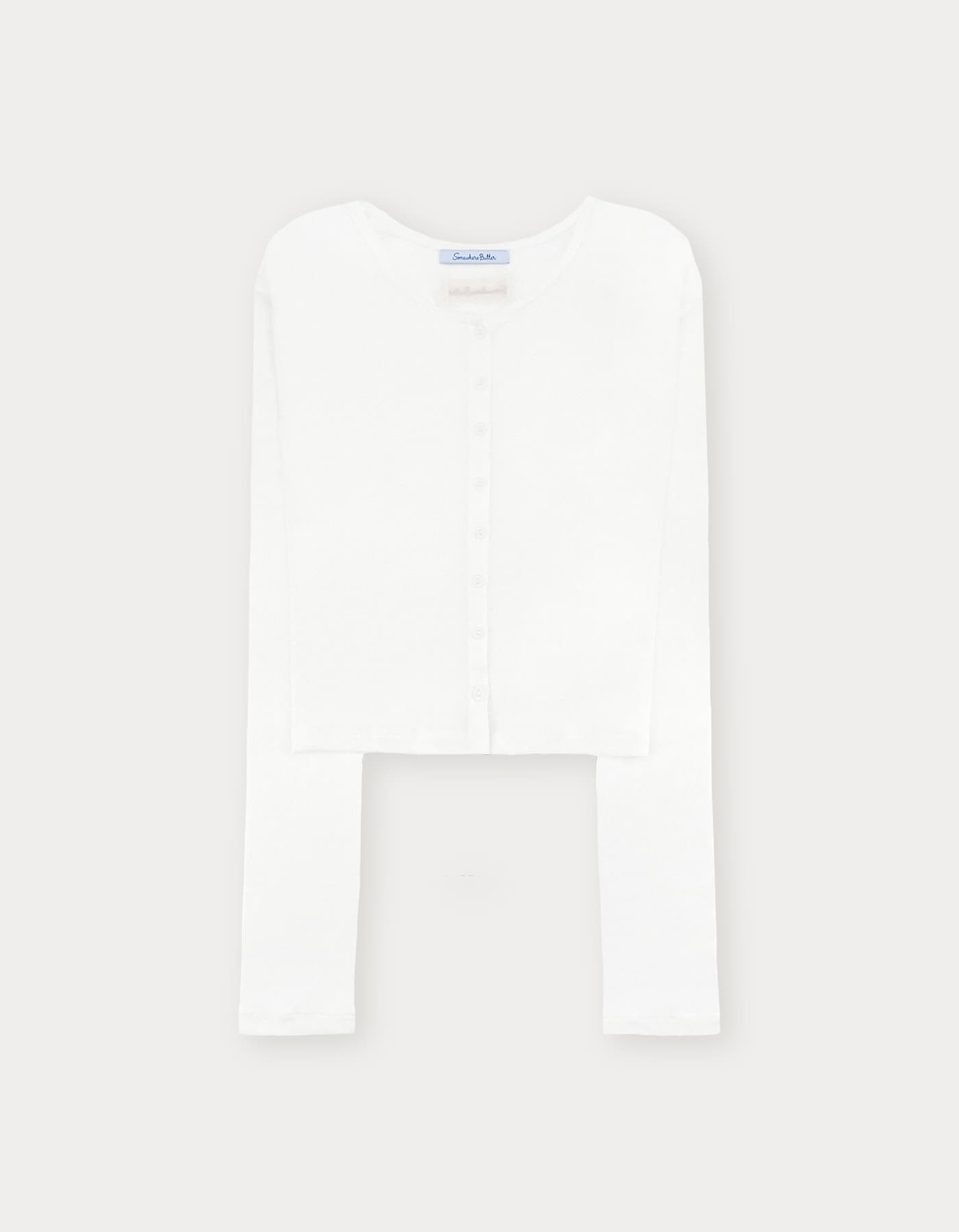 Lovey Button Cardigan - Ivory
