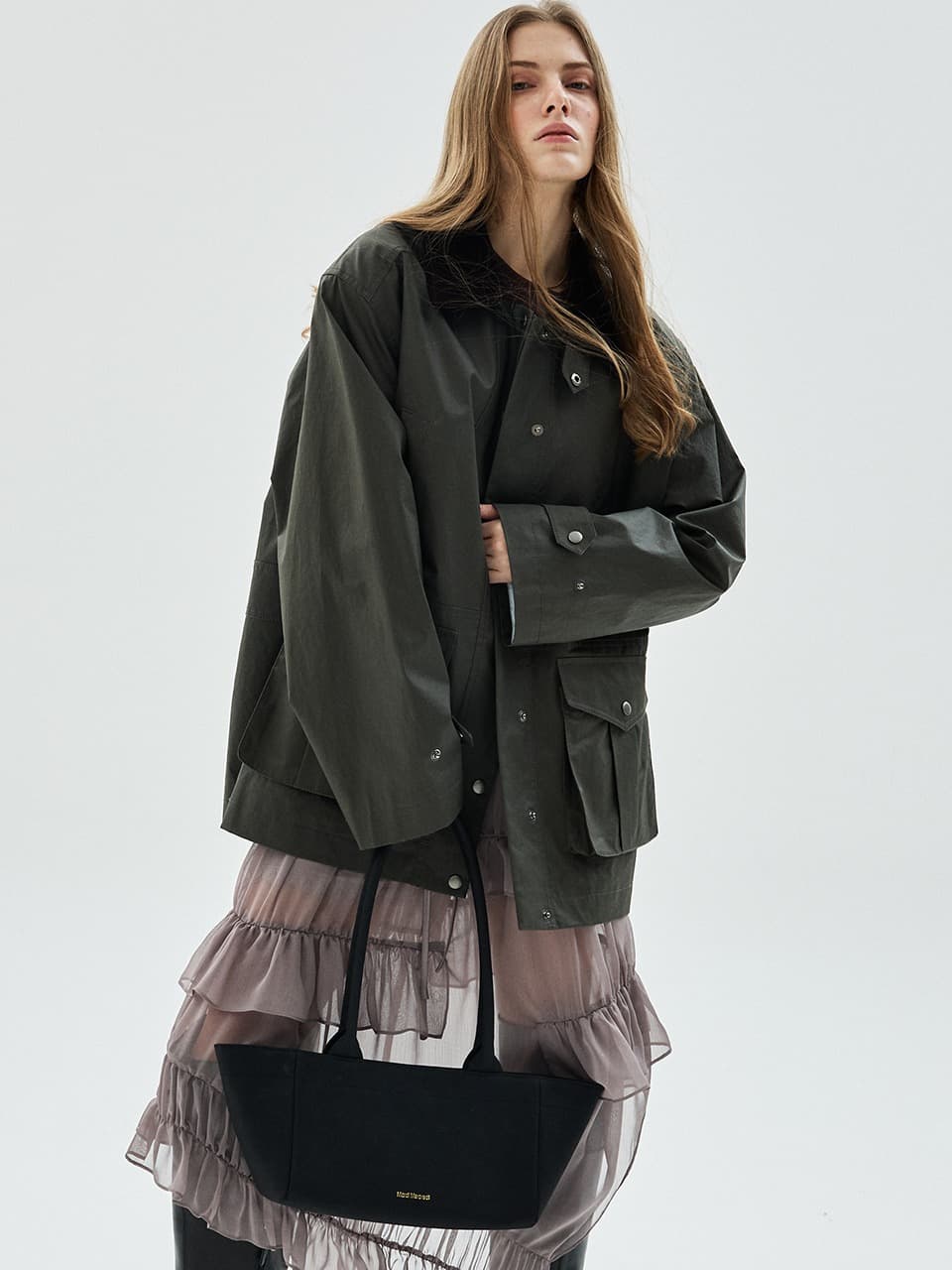 COATED WORK JACKET_KHAKI