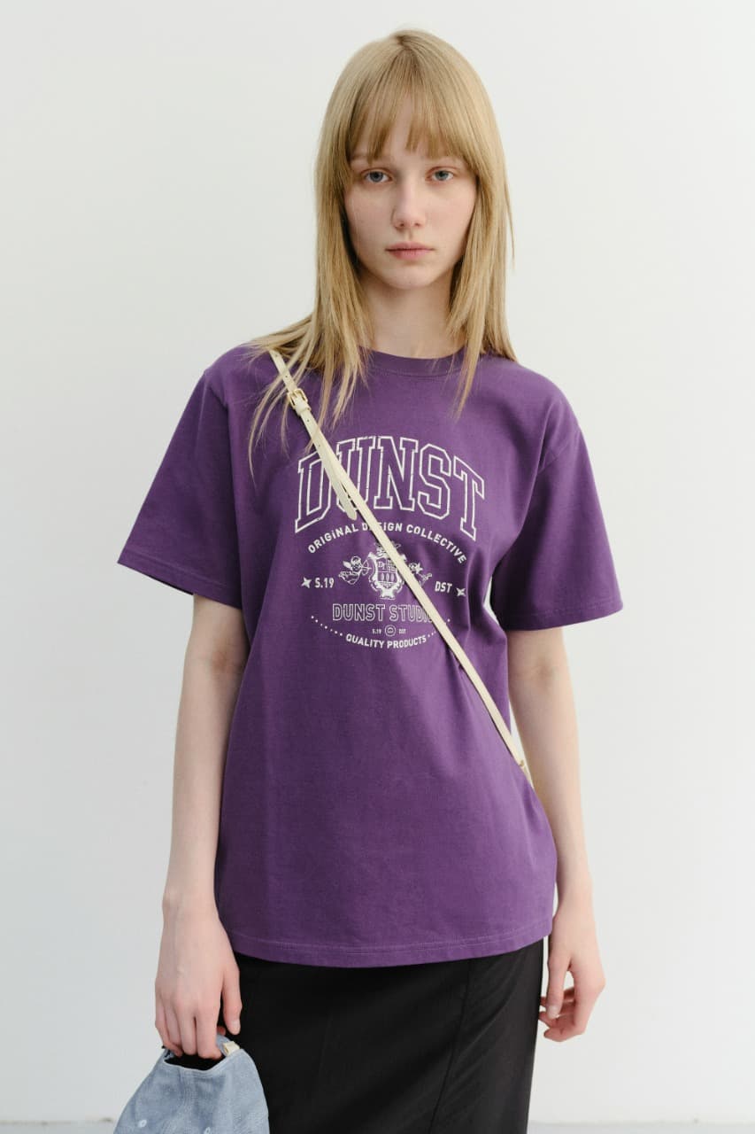 UNISEX CUPID ARCH LOGO T-SHIRT DEEP PURPLE_UDTS6B129U2