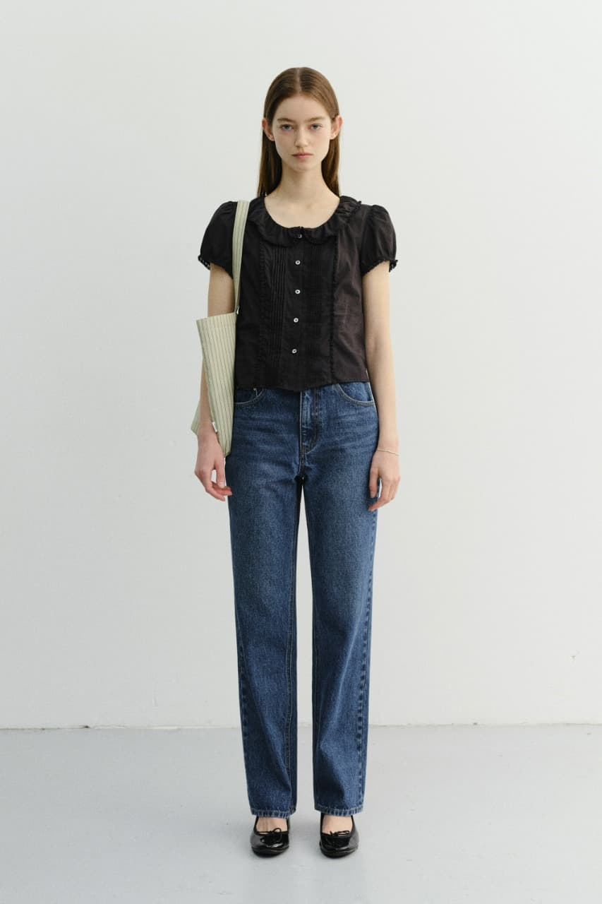 ESSENTIAL CROPPED JEANS CLASSIC BLUE_UDPA6B230B2
