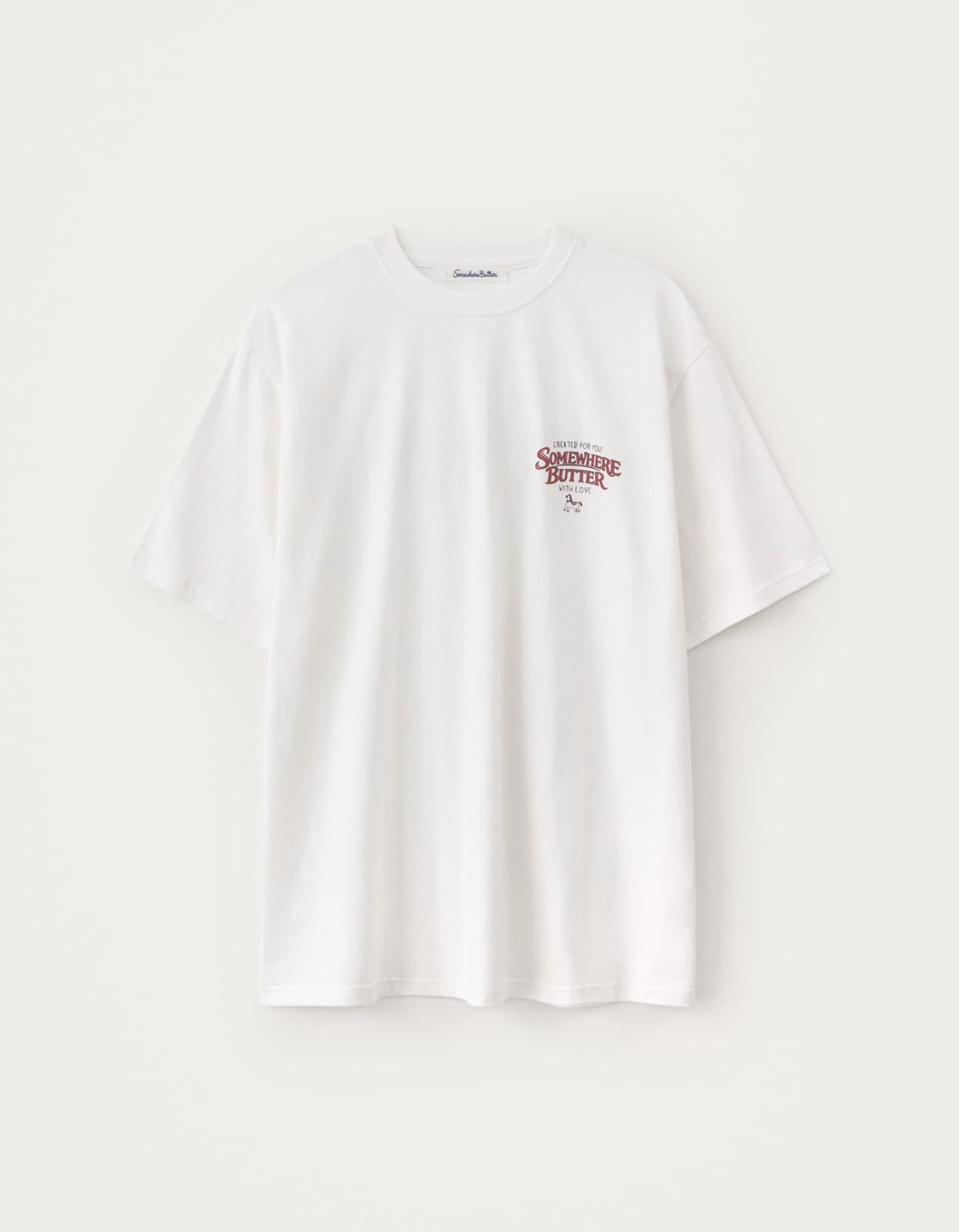 Trio Horse Over-Fit Top - Ivory