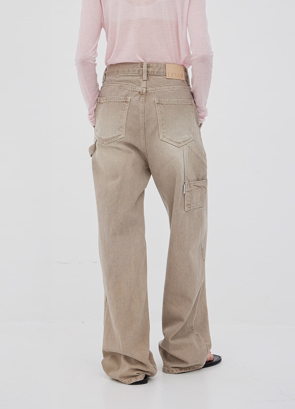 Relaxed Carpenter Denim - Sand Beige