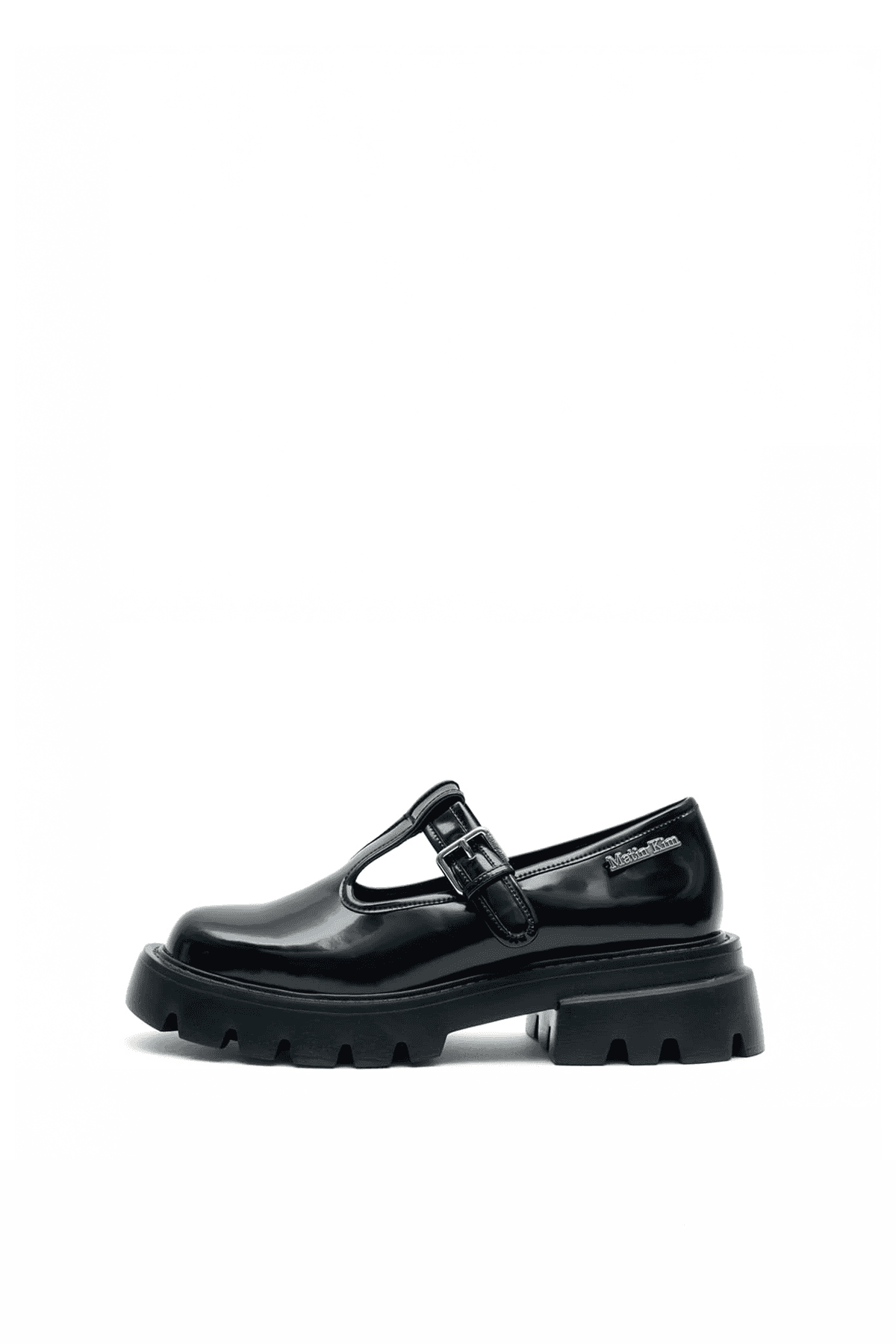 MATIN T-STRAP CHUNKY LOAFER IN BLACK