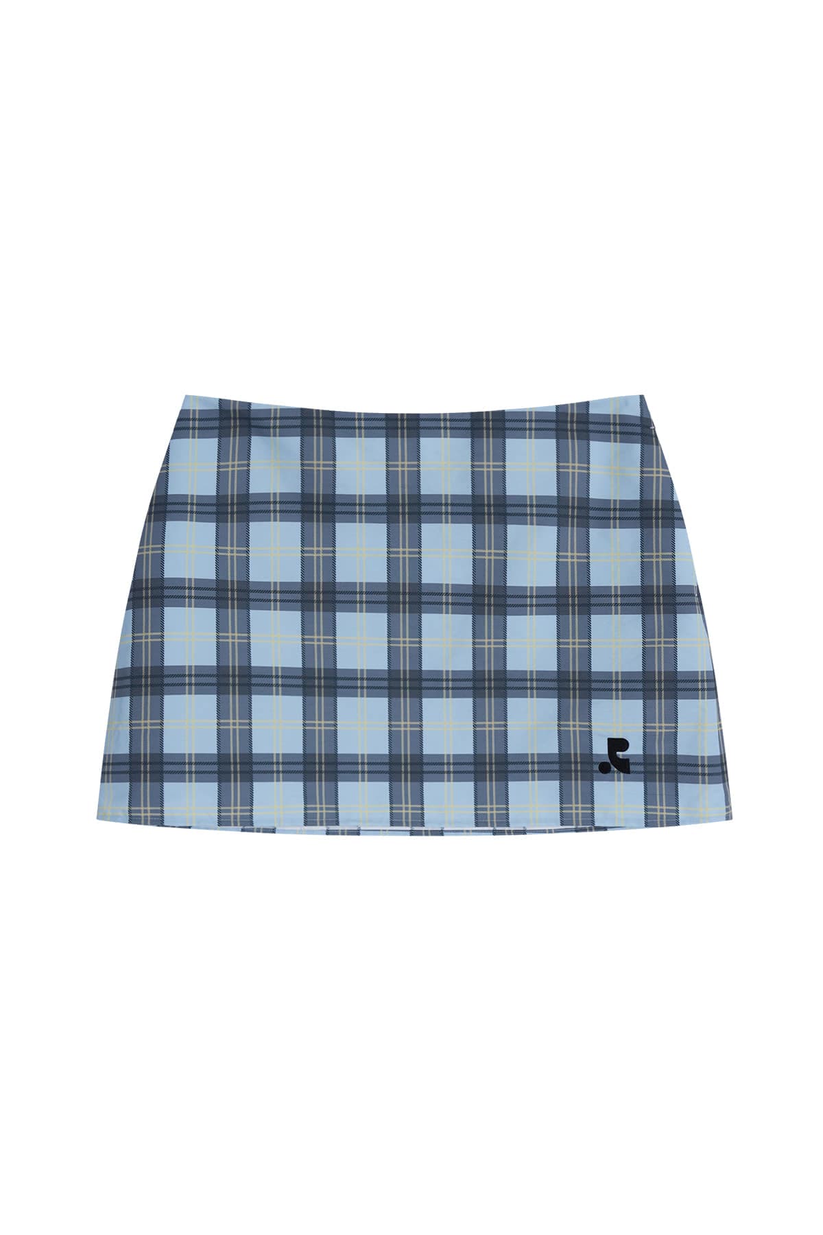 RR CHECK MINI SKIRT - SKY BLUE