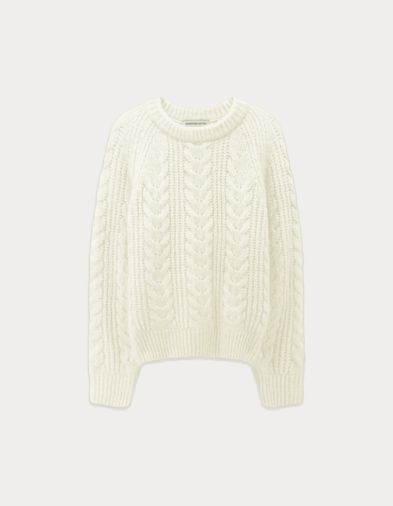 Chelsea Alpaca Cable Knit - Ivory