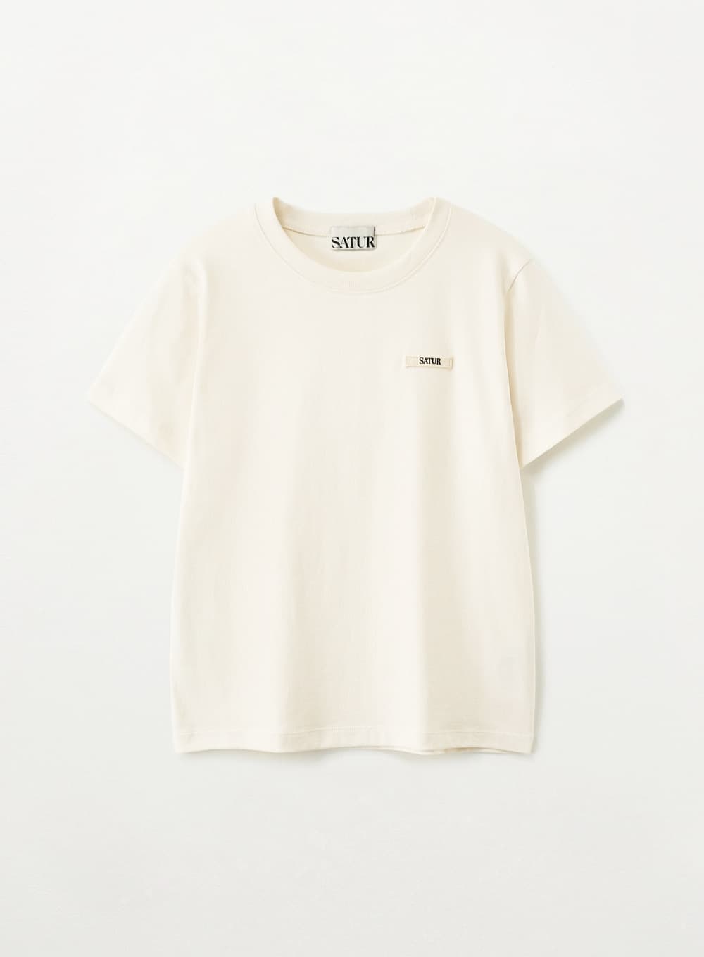 (W) Supima Basic Crewneck T-Shirt - Cream