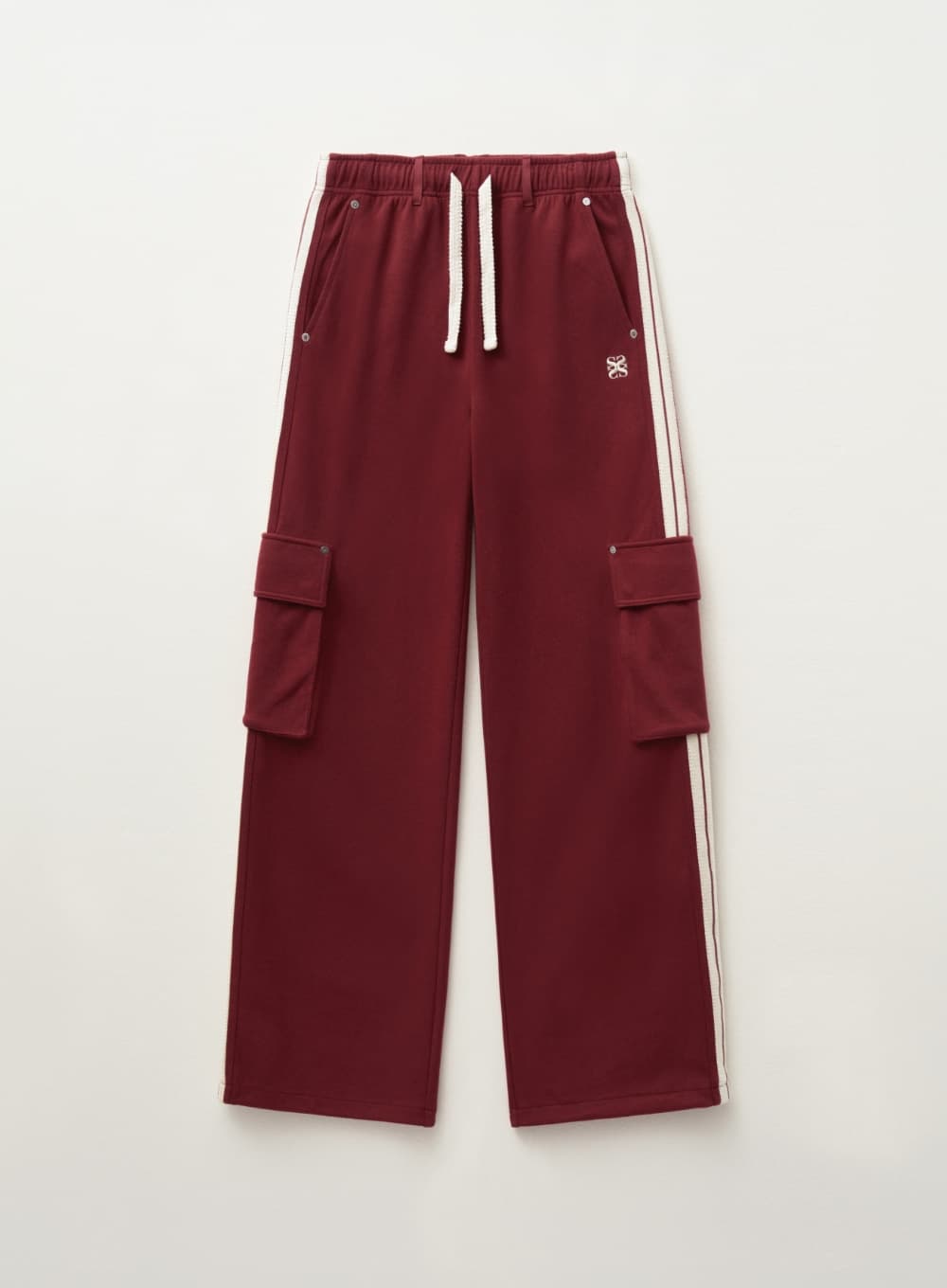 (W) Lawton Cargo Track Pants - Burgundy