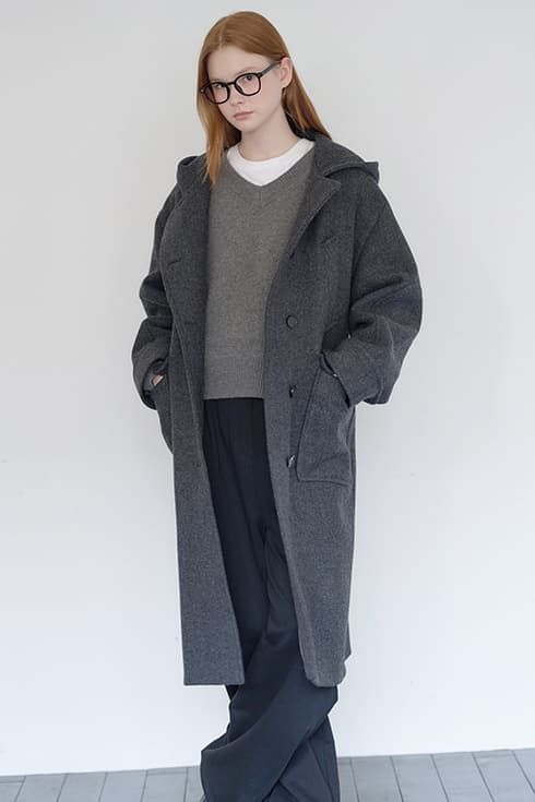 25WN casual hoody coat [CHA]