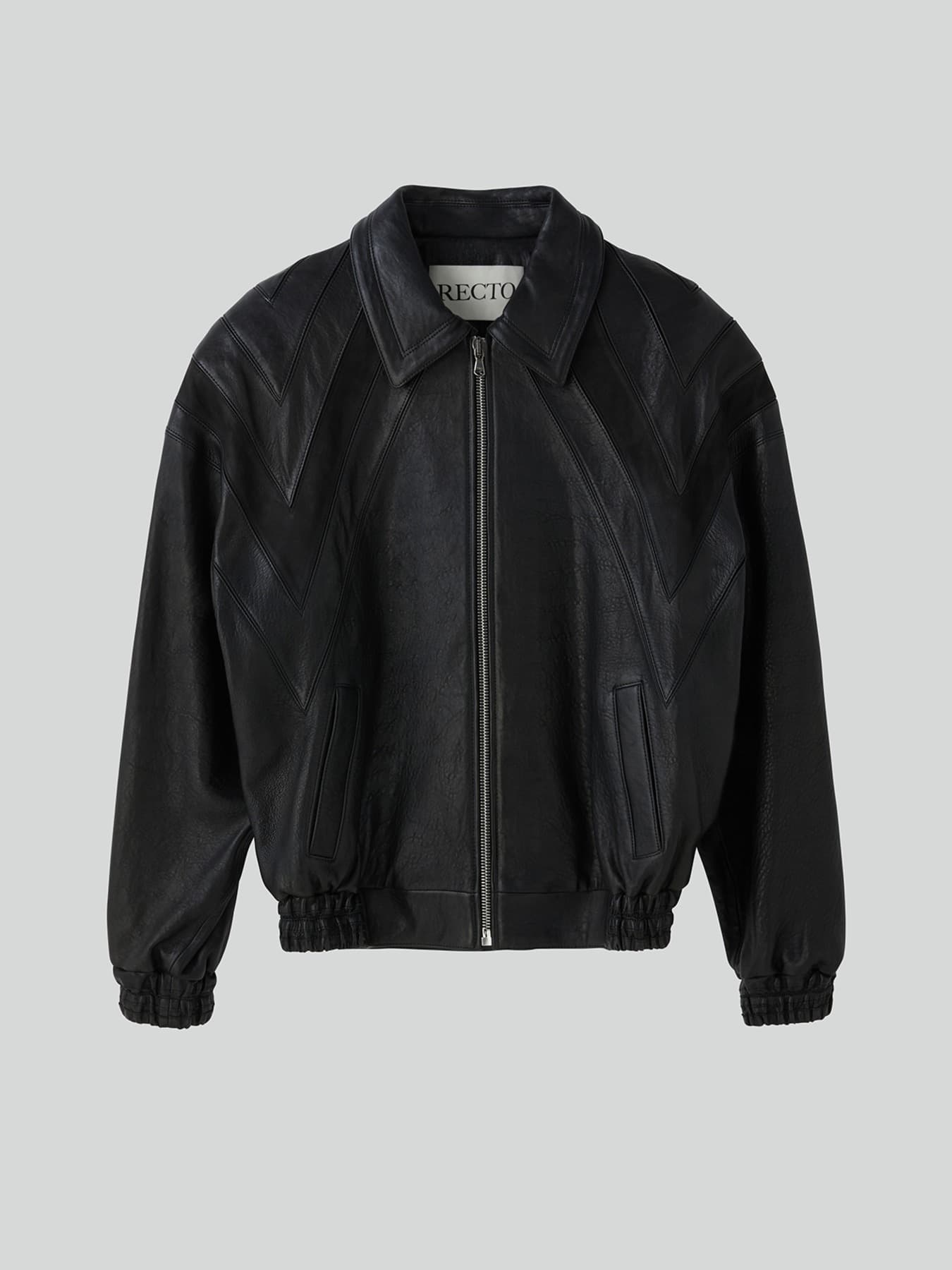 70S LUCAS LEATHER BOMBER JUMPER (BLACK)
