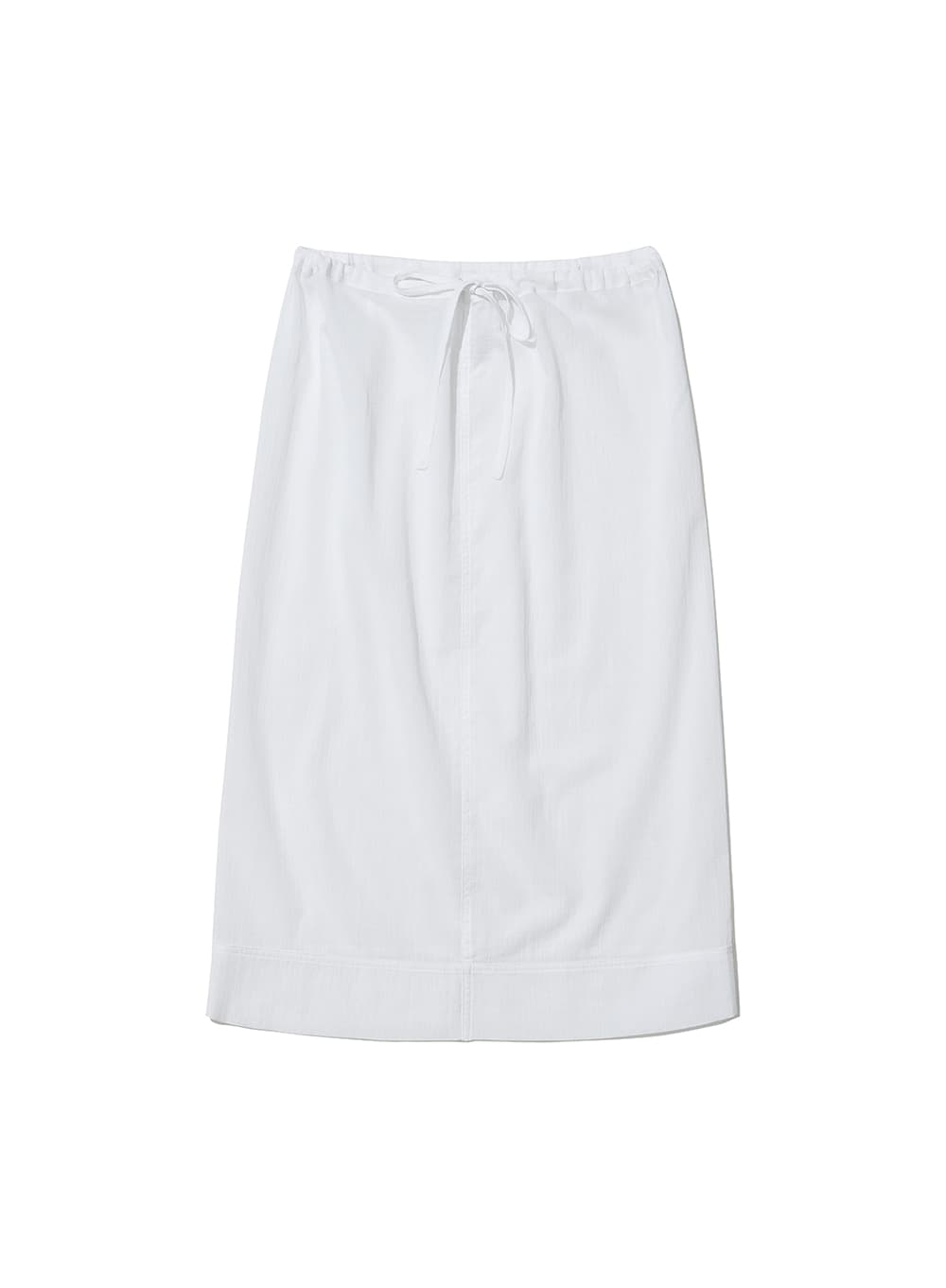 SHEER MIDI SKIRT_WHITE